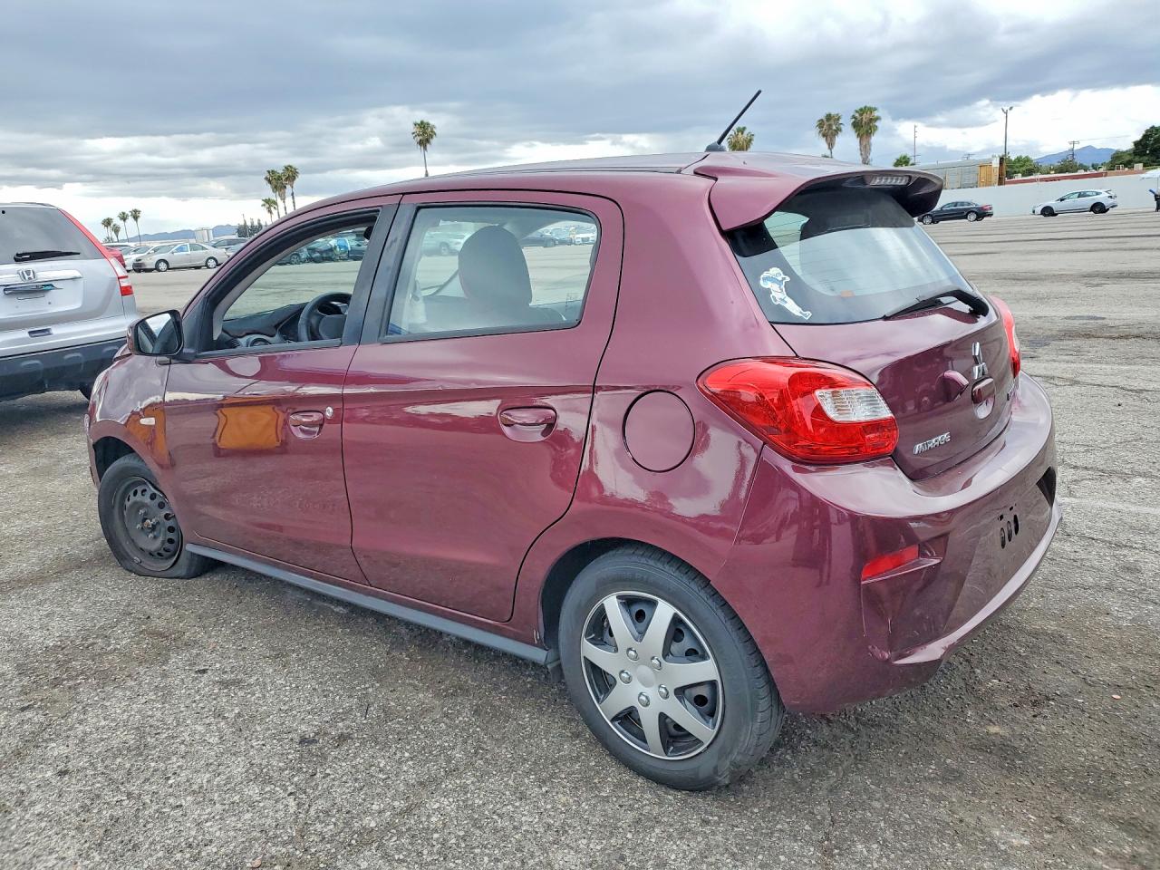 2019 Mitsubishi Mirage Es Maroon vin: ML32A3HJ4KH013717