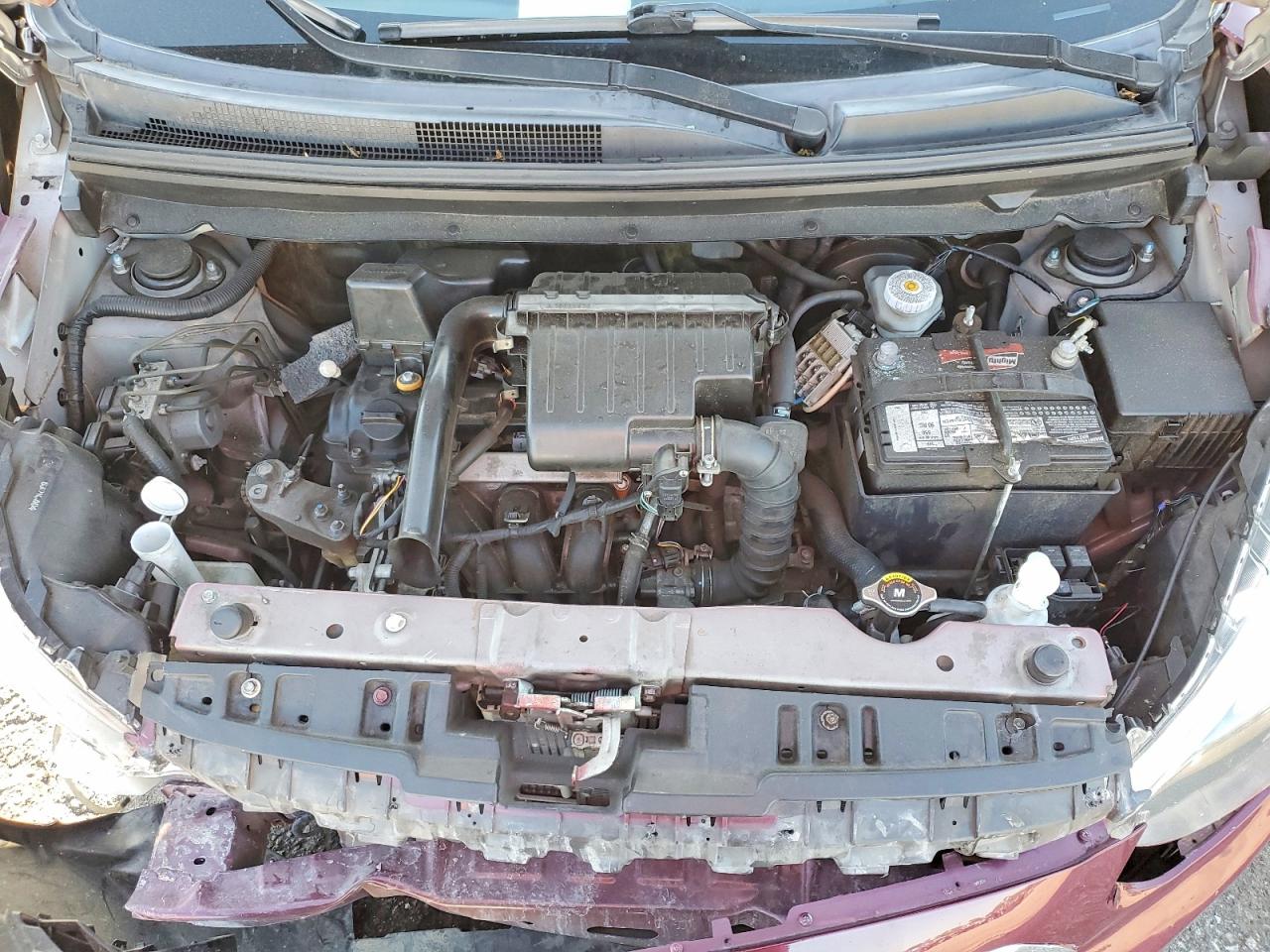 2019 Mitsubishi Mirage Es Maroon vin: ML32A3HJ4KH013717