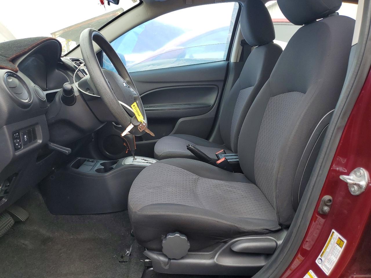 2019 Mitsubishi Mirage Es Maroon vin: ML32A3HJ4KH013717