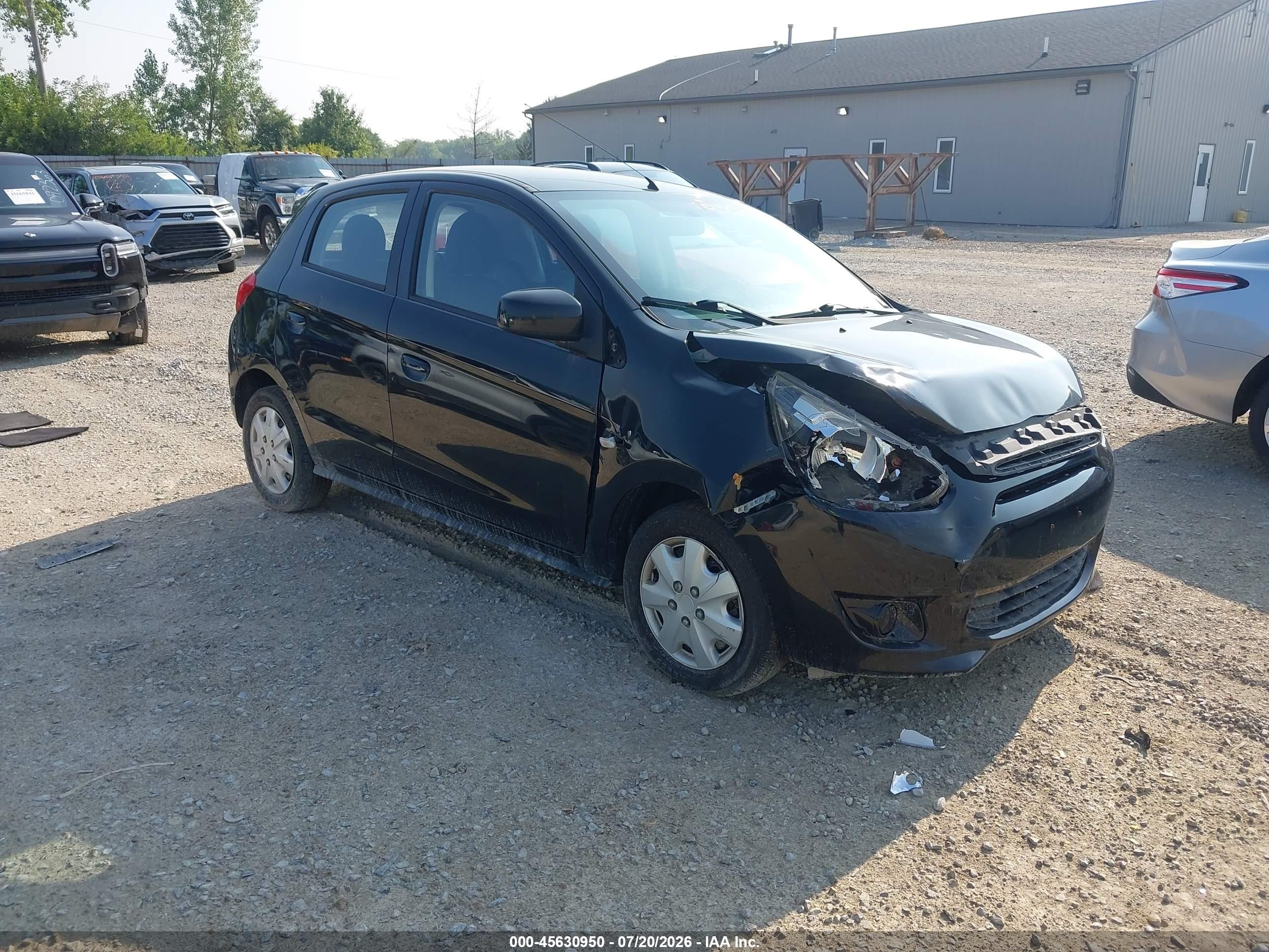 2014 Mitsubishi Mirage De Black vin: ML32A3HJ5EH011835