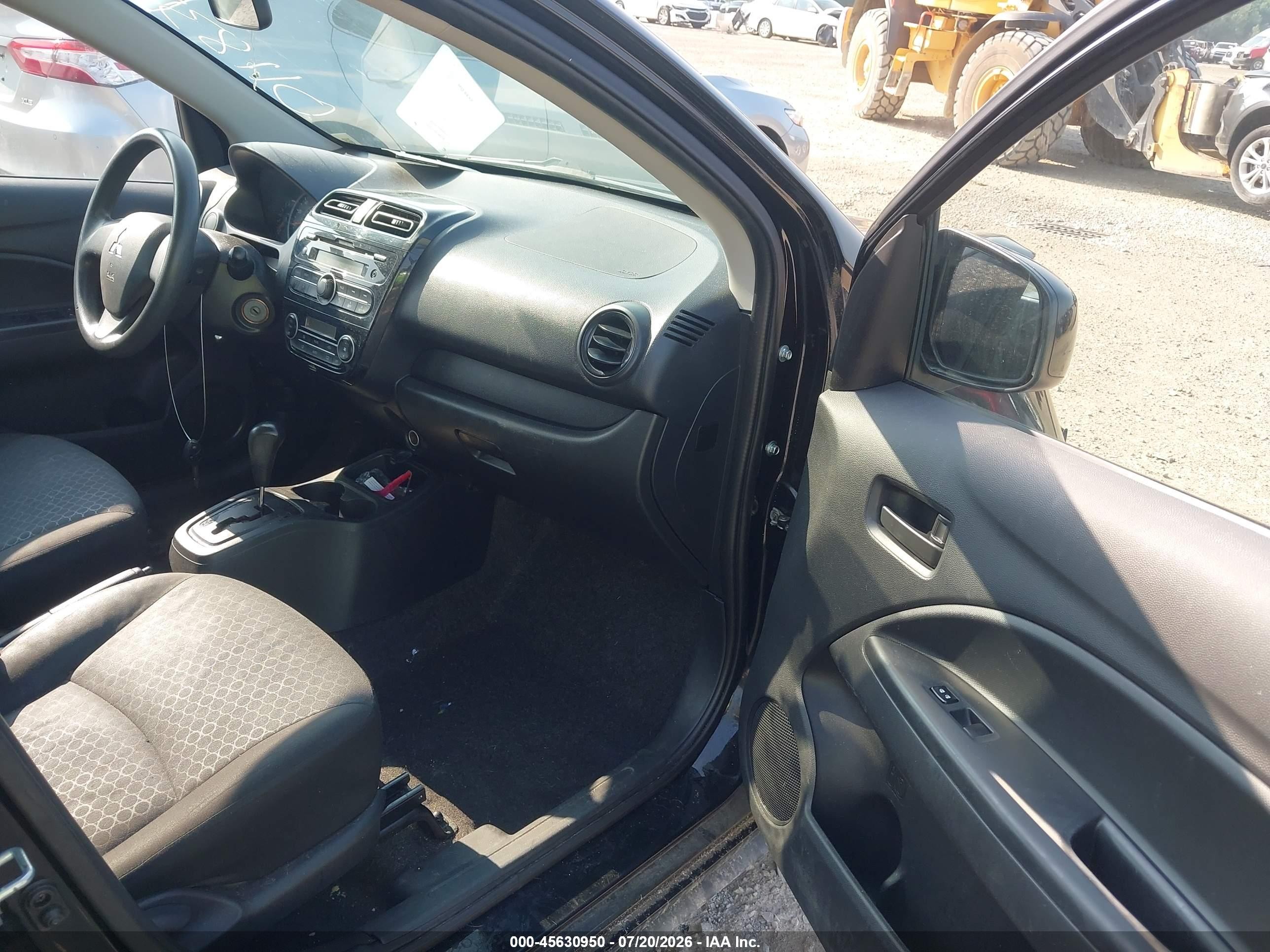 2014 Mitsubishi Mirage De Черный vin: ML32A3HJ5EH011835