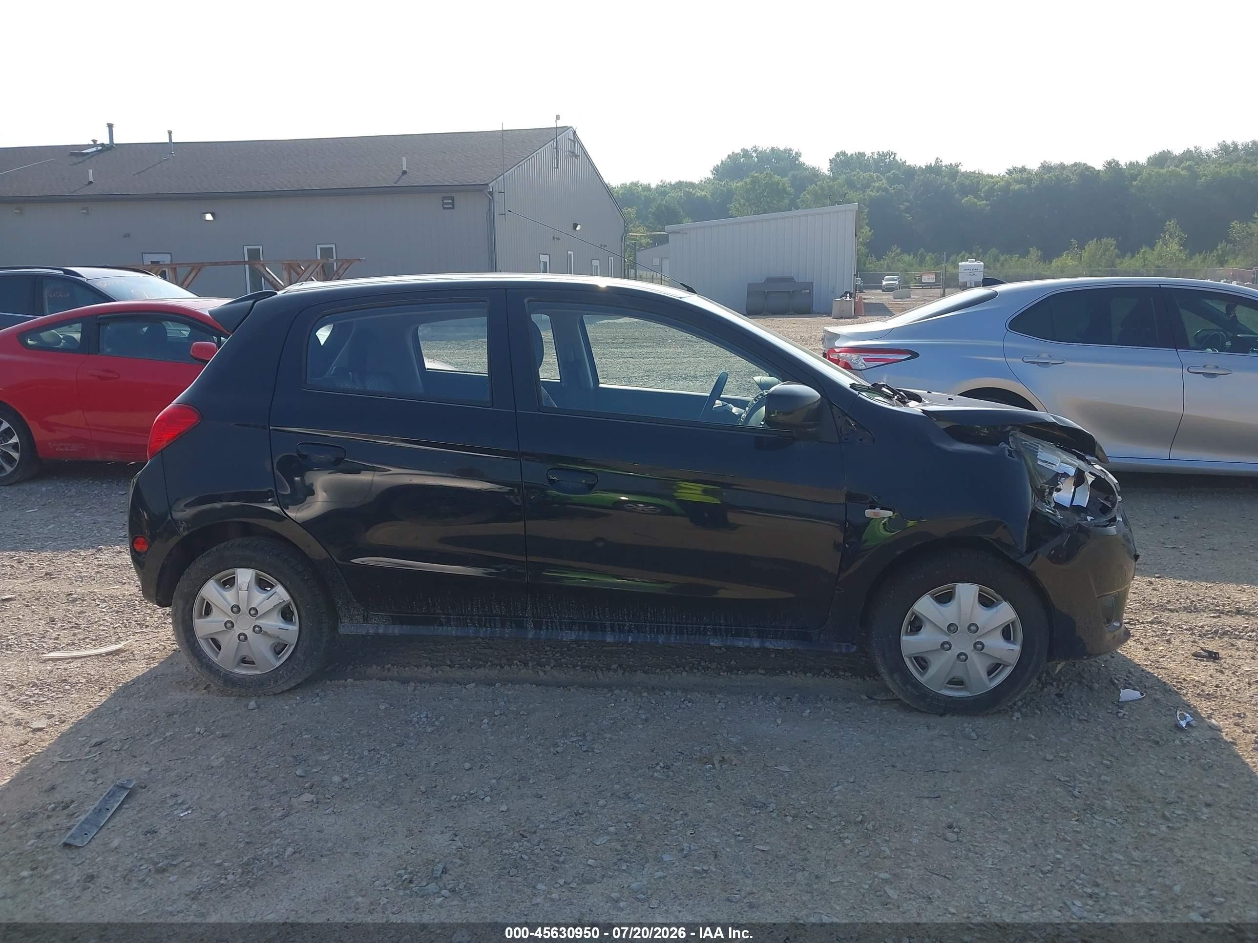 2014 Mitsubishi Mirage De Черный vin: ML32A3HJ5EH011835