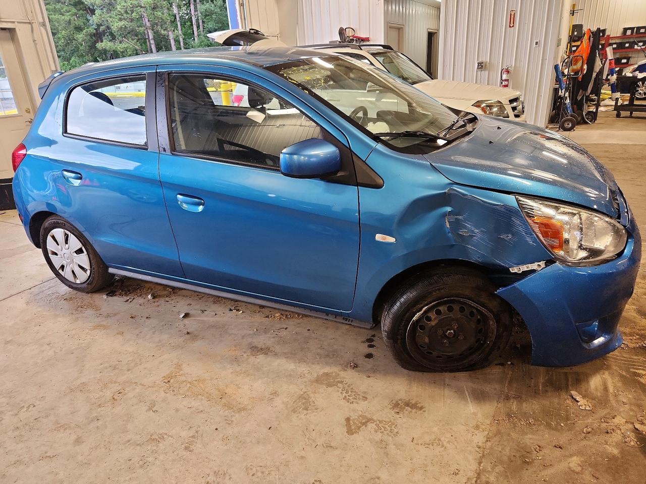 2015 Mitsubishi Mirage De Blue vin: ML32A3HJ5FH005051