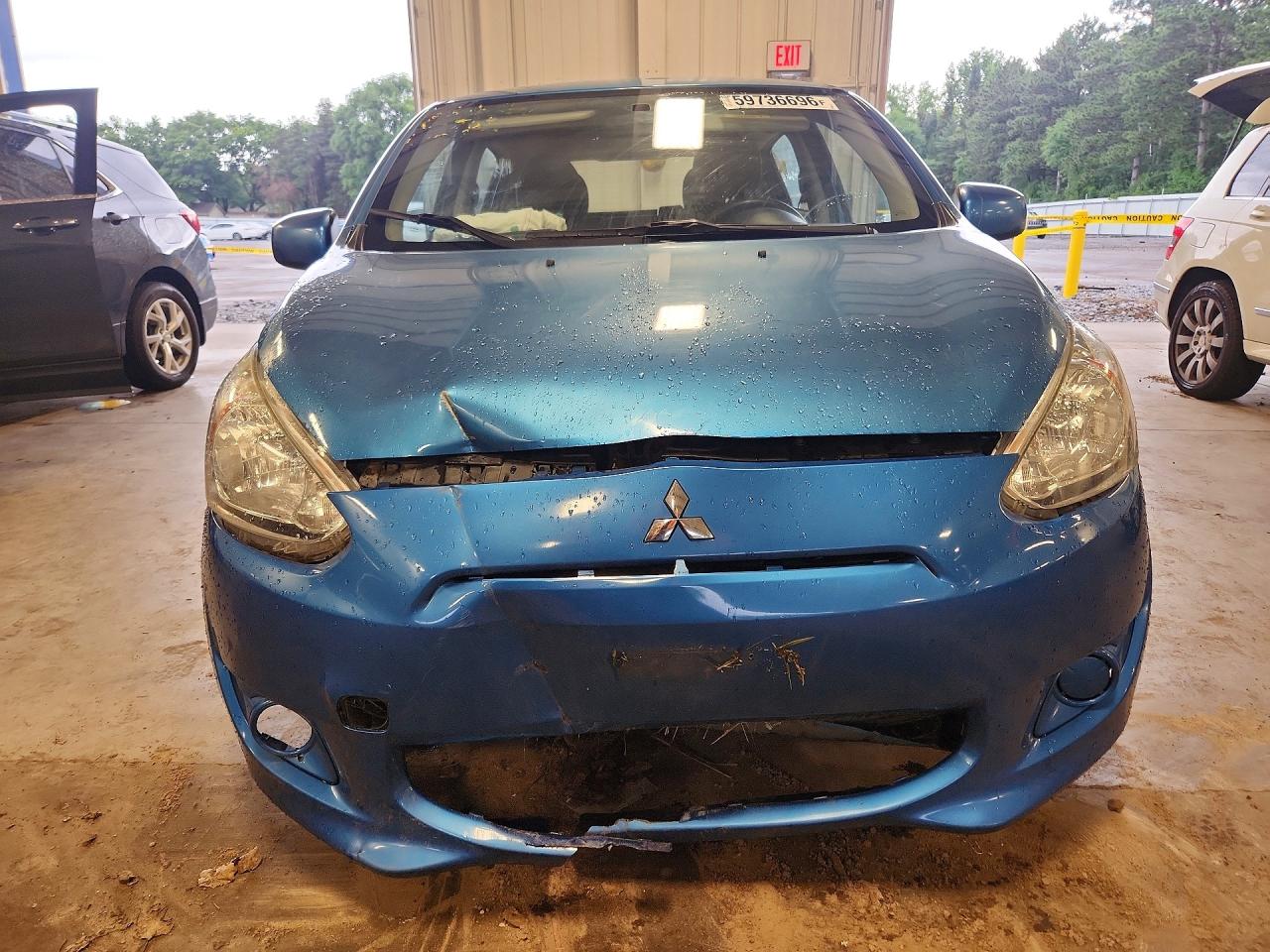 2015 Mitsubishi Mirage De Blue vin: ML32A3HJ5FH005051