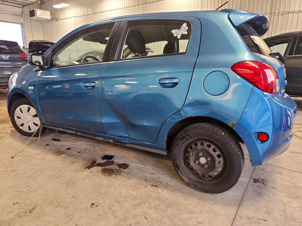 2015 Mitsubishi Mirage De Blue vin: ML32A3HJ5FH005051