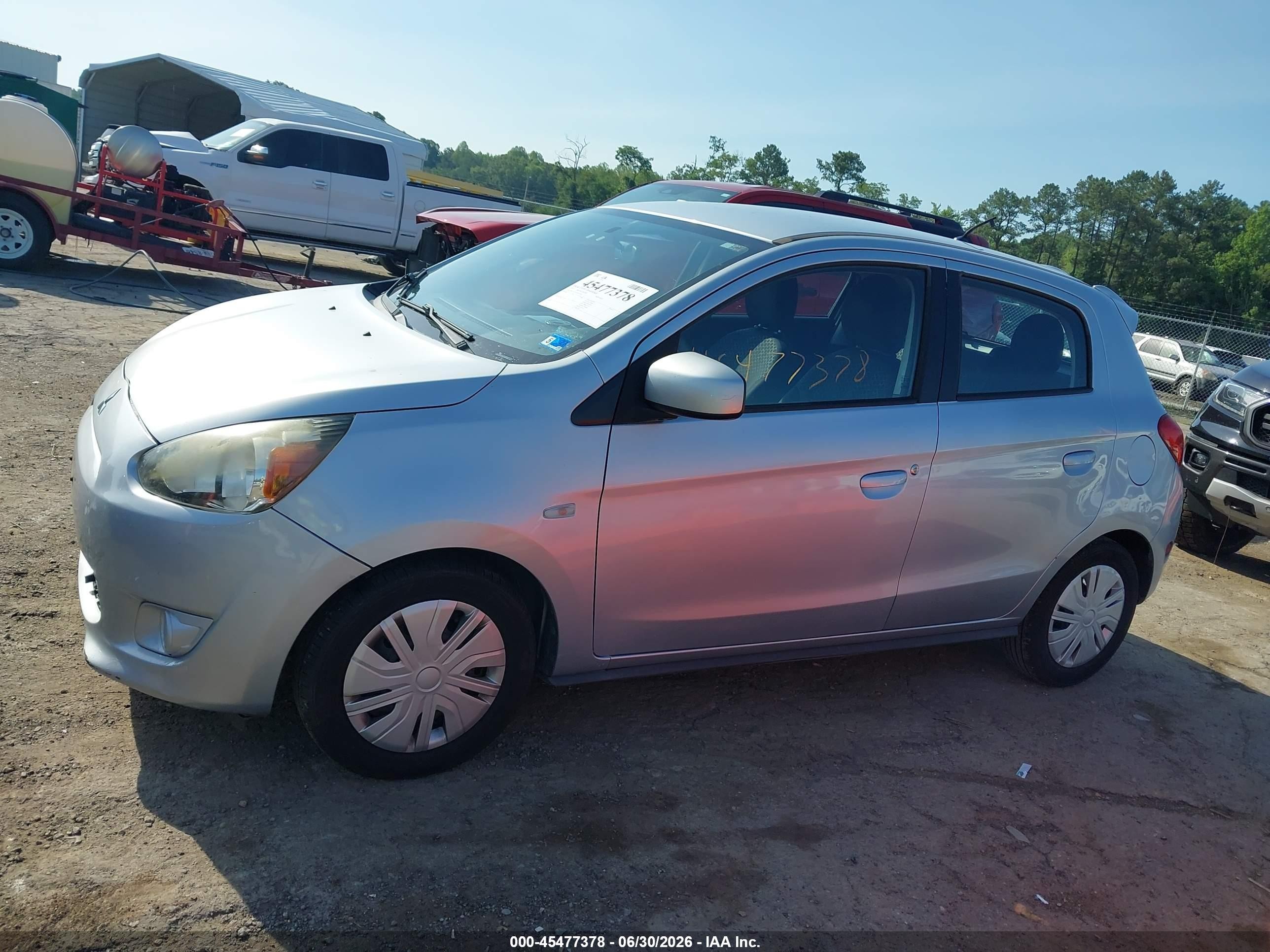 2015 Mitsubishi Mirage De Silver vin: ML32A3HJ5FH014381