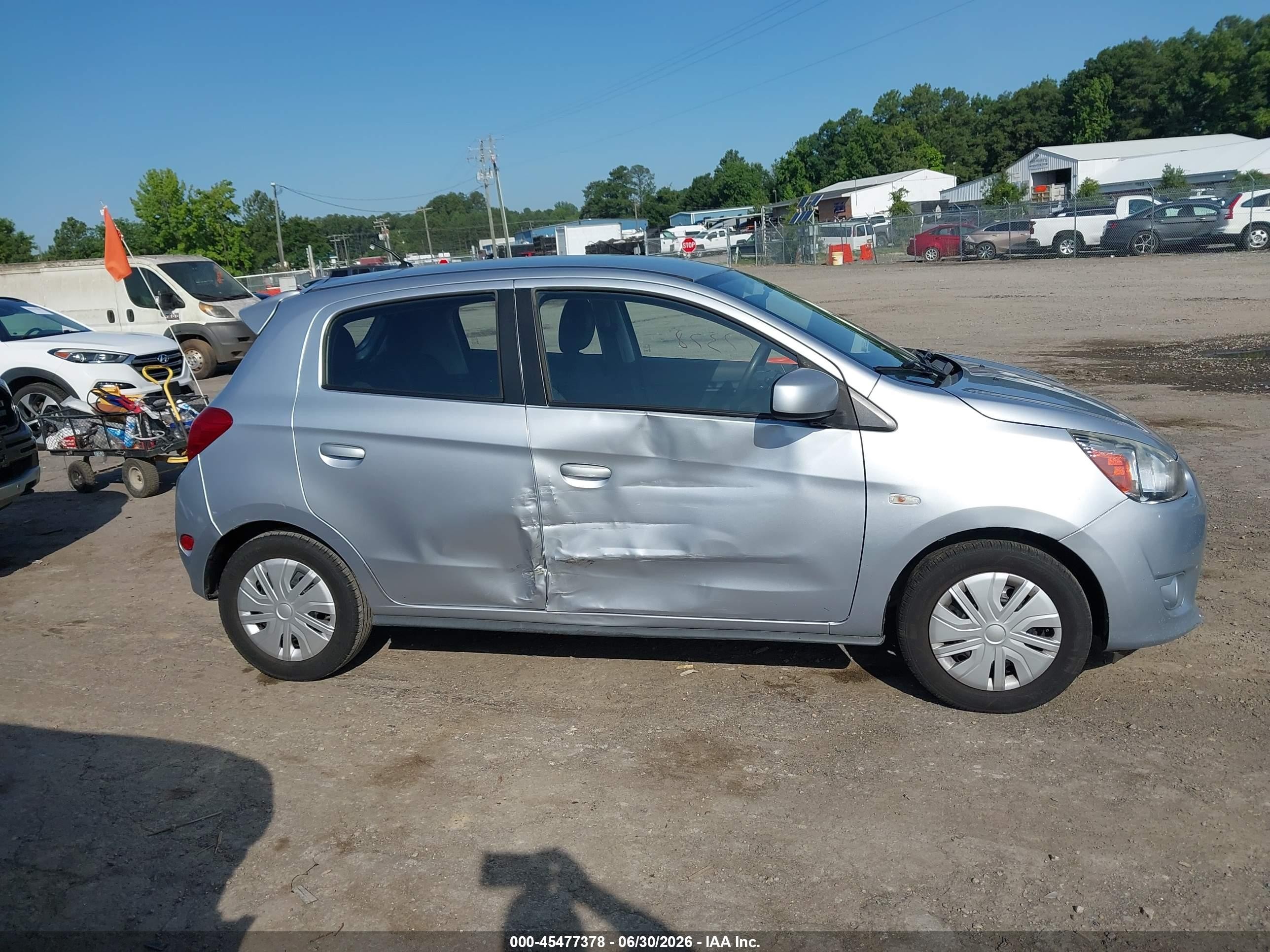 2015 Mitsubishi Mirage De Silver vin: ML32A3HJ5FH014381