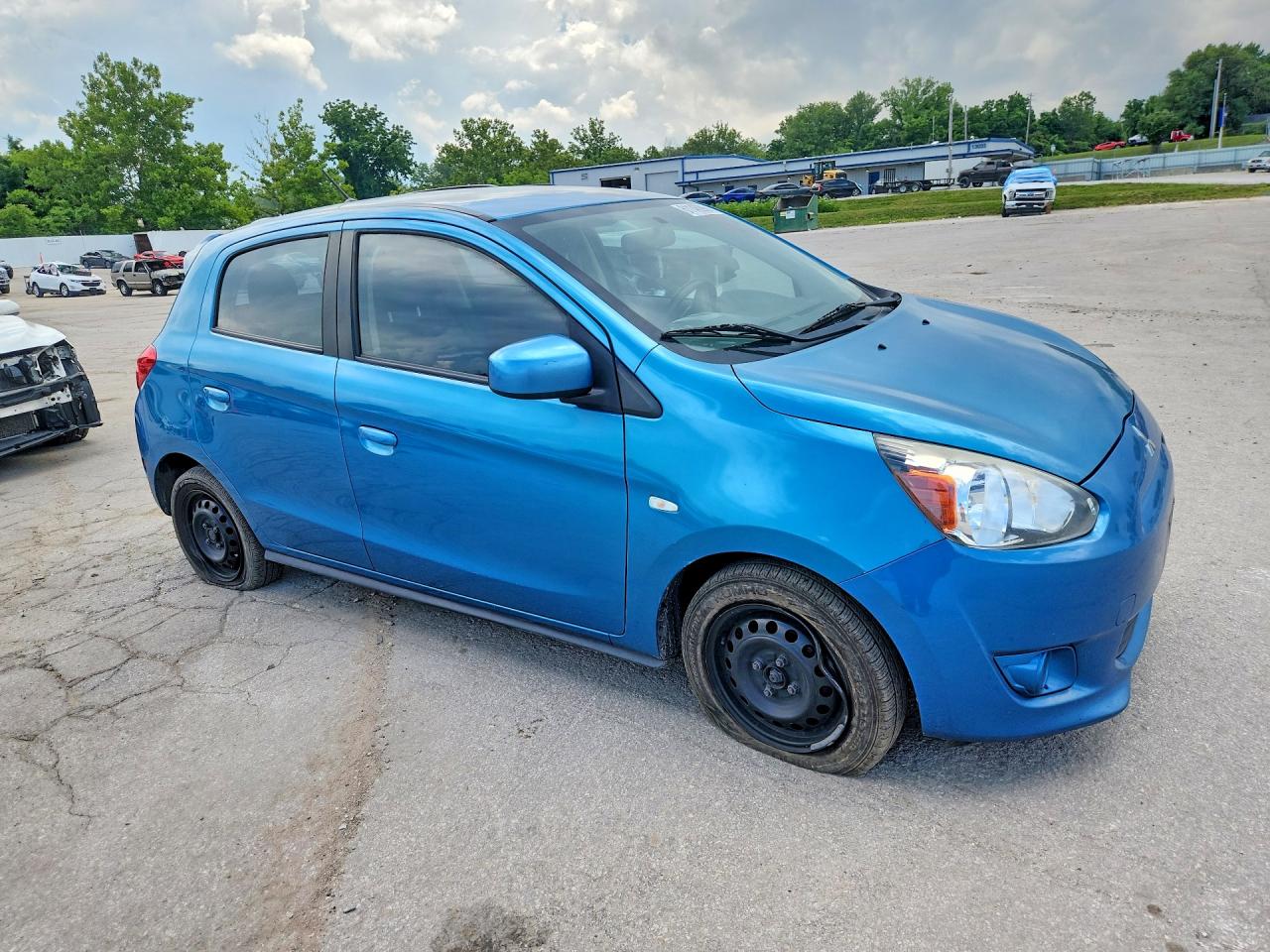 2015 Mitsubishi Mirage De Blue vin: ML32A3HJ5FH060292
