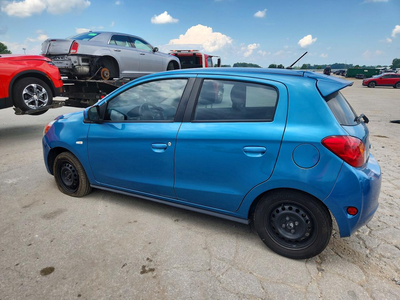 2015 Mitsubishi Mirage De Blue vin: ML32A3HJ5FH060292