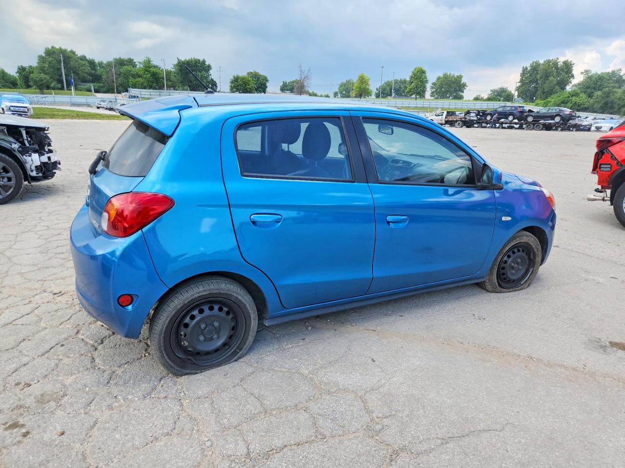 2015 Mitsubishi Mirage De Blue vin: ML32A3HJ5FH060292