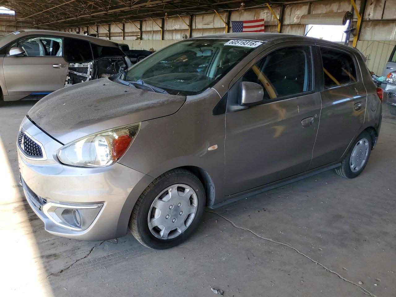 2017 Mitsubishi Mirage Es Gray vin: ML32A3HJ5HH004582