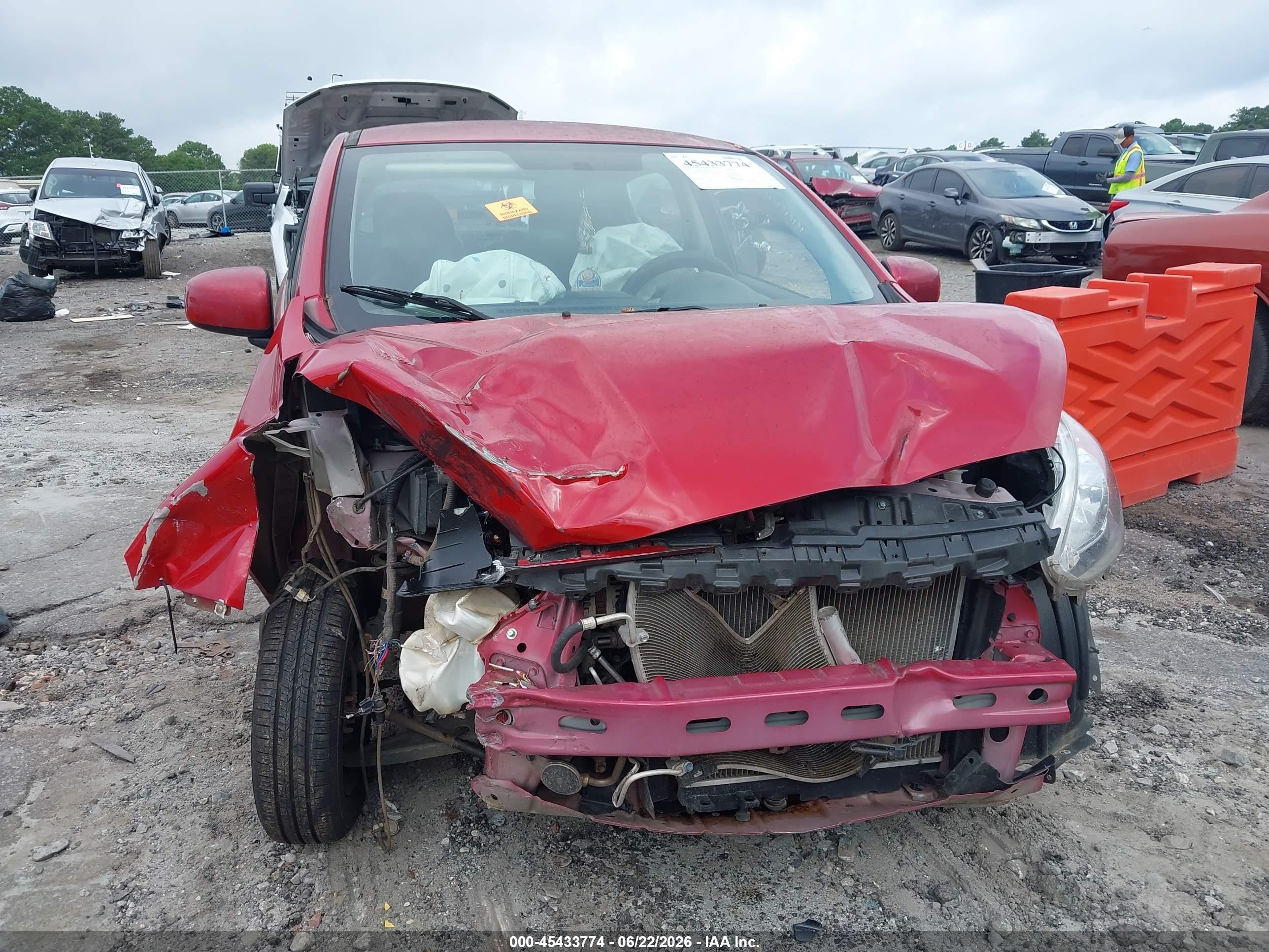 2019 Mitsubishi Mirage Es/rf Red vin: ML32A3HJ5KH007361