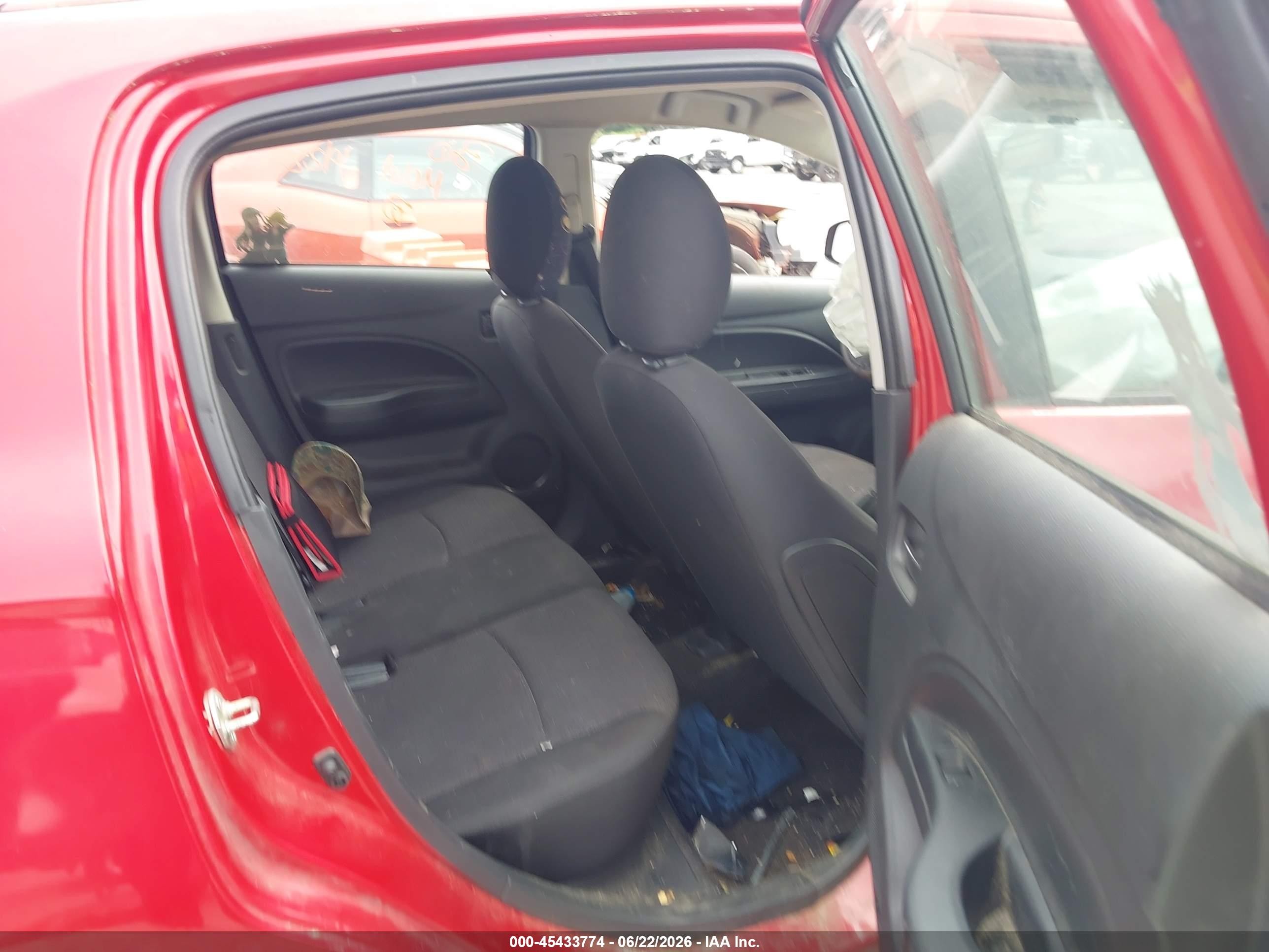 2019 Mitsubishi Mirage Es/rf Red vin: ML32A3HJ5KH007361