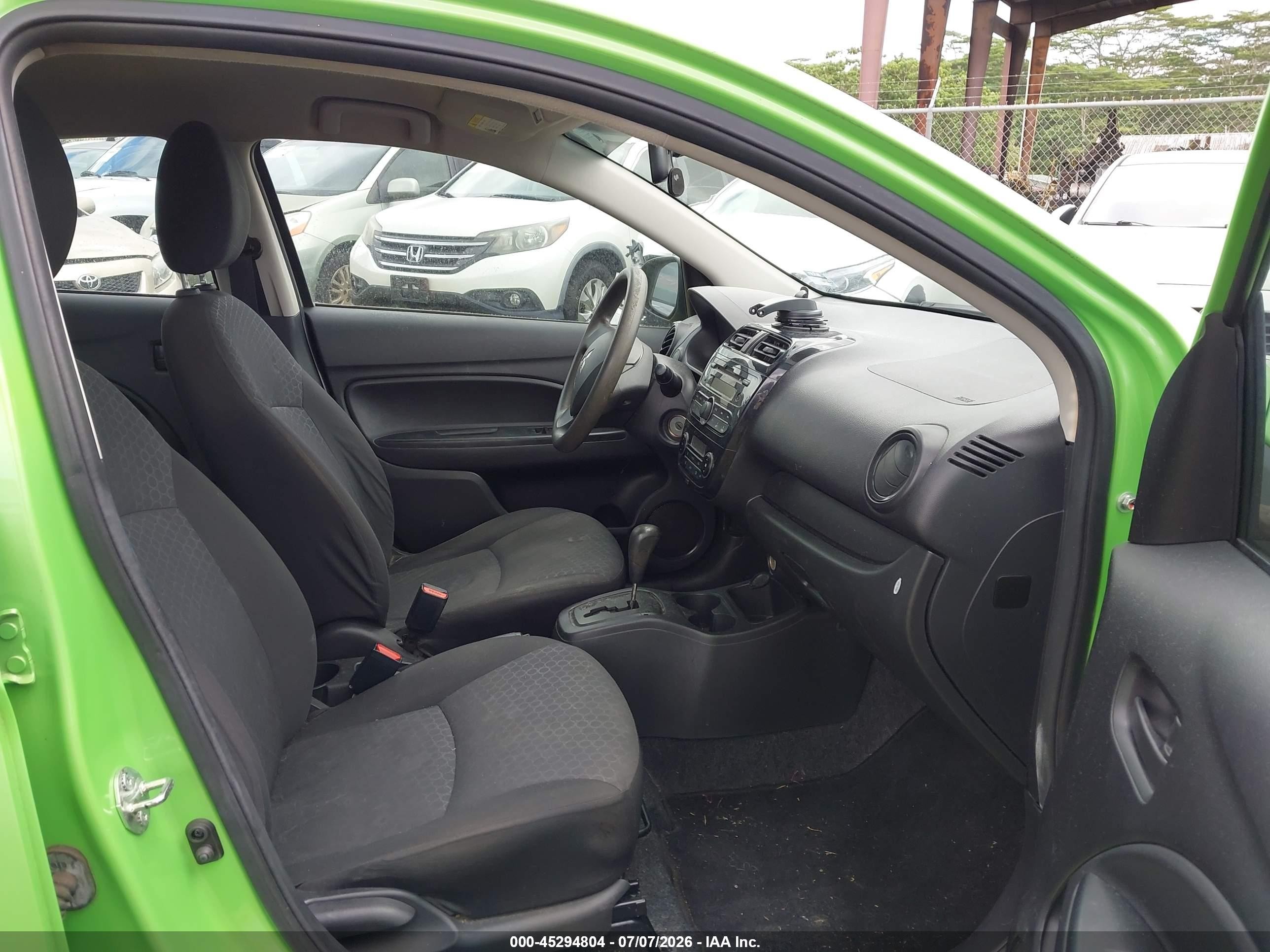 2014 Mitsubishi Mirage De Green vin: ML32A3HJ6EH002948