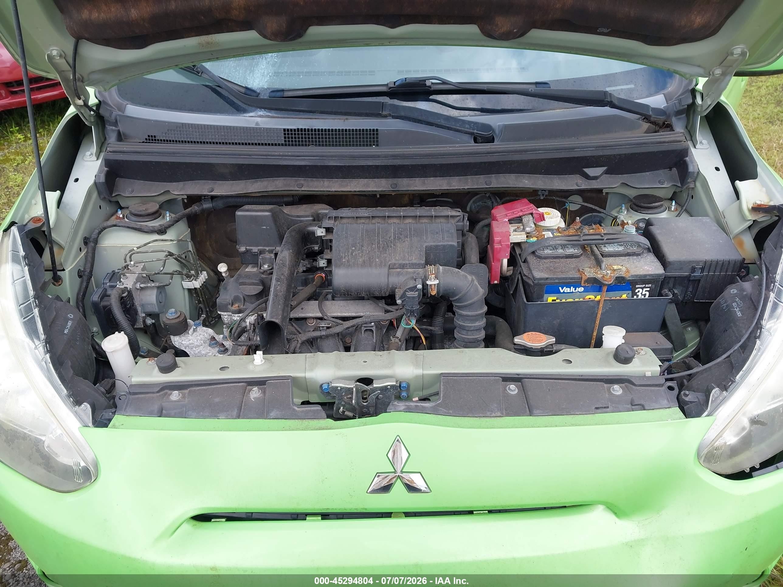 2014 Mitsubishi Mirage De Green vin: ML32A3HJ6EH002948