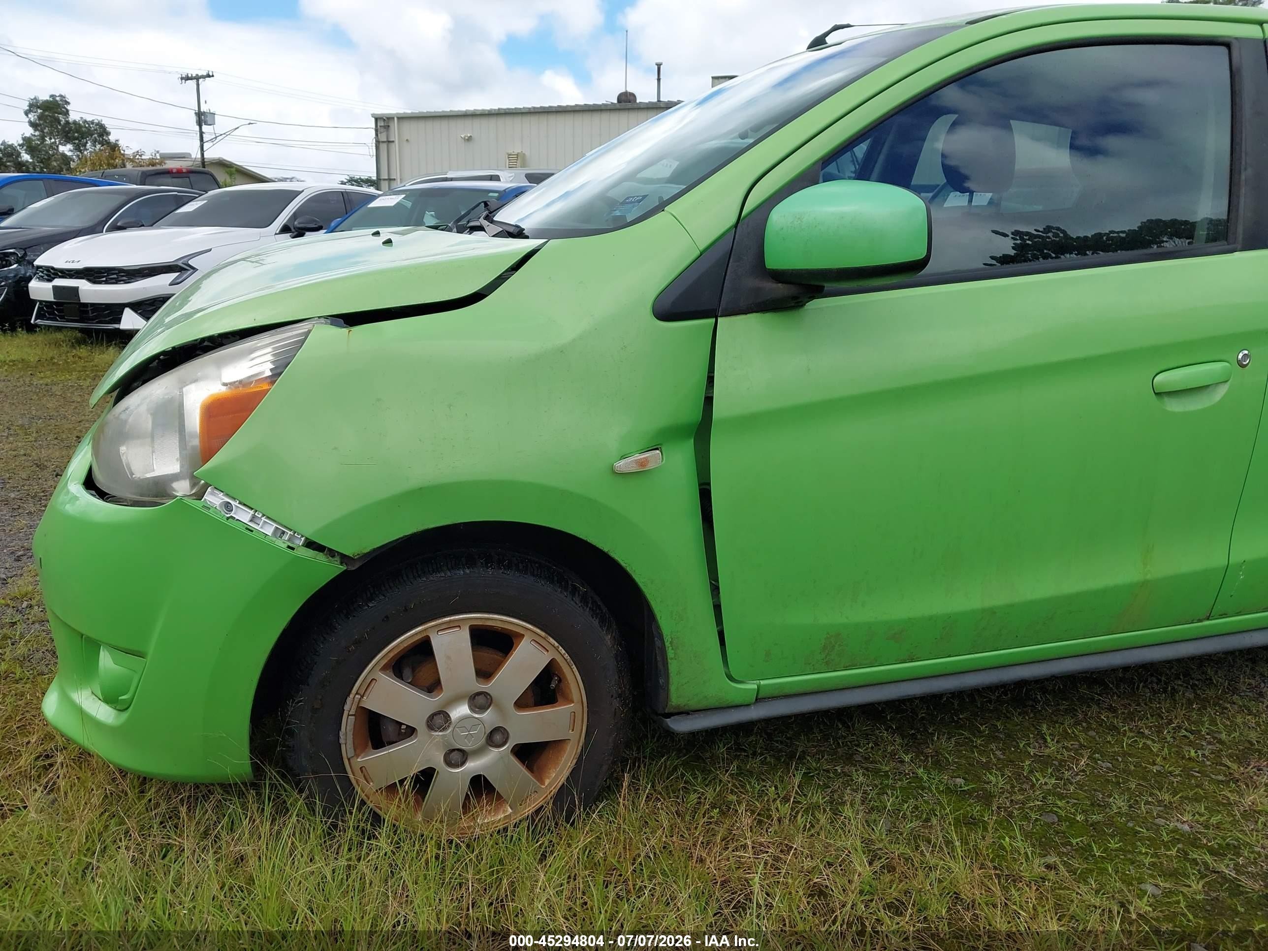 2014 Mitsubishi Mirage De Green vin: ML32A3HJ6EH002948