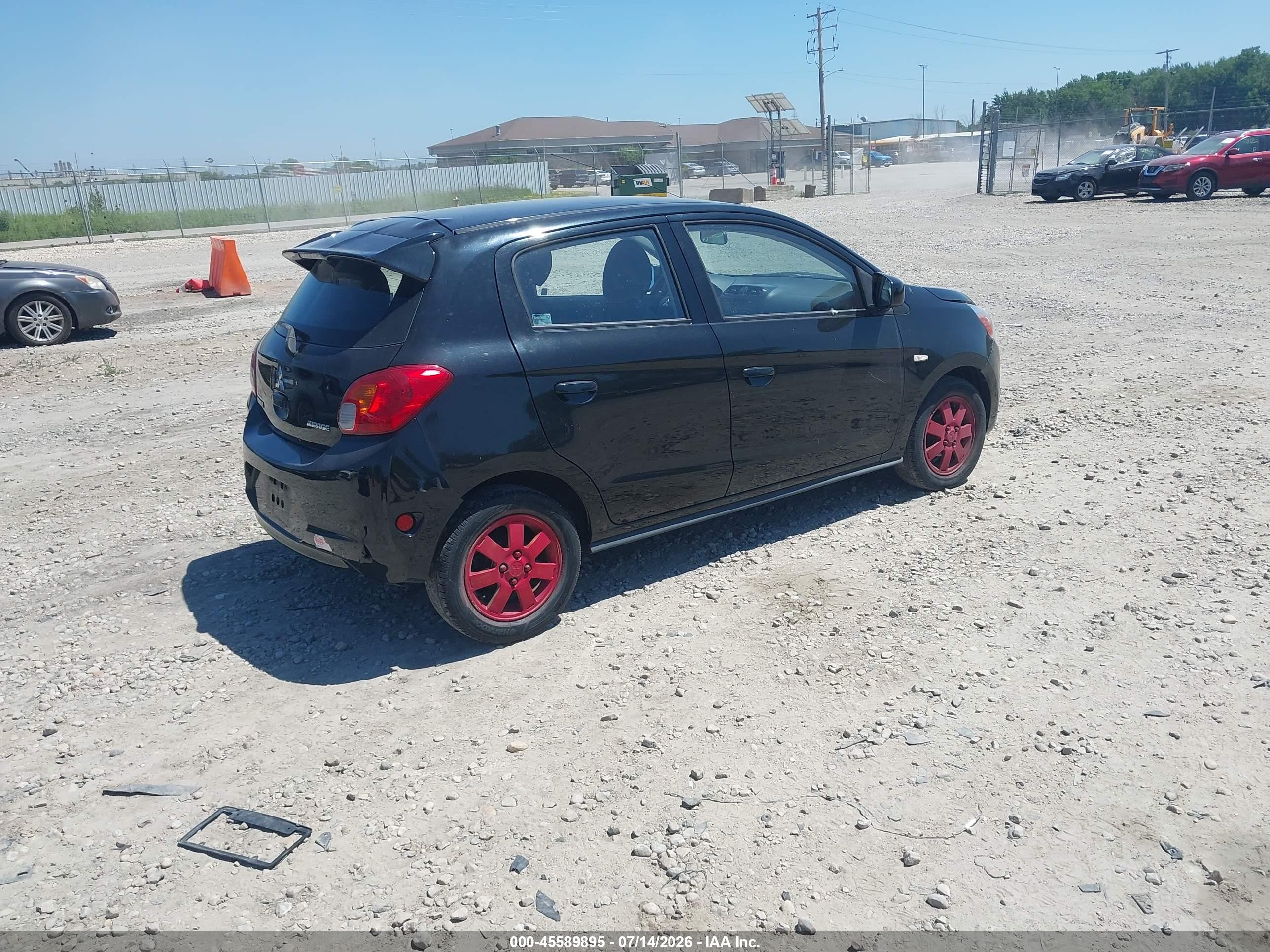 2014 Mitsubishi Mirage De Black vin: ML32A3HJ6EH005980
