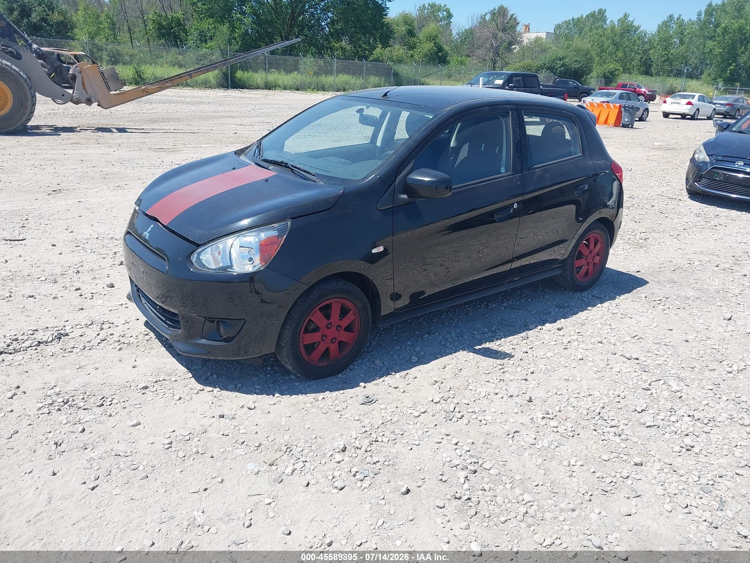 2014 Mitsubishi Mirage De Black vin: ML32A3HJ6EH005980
