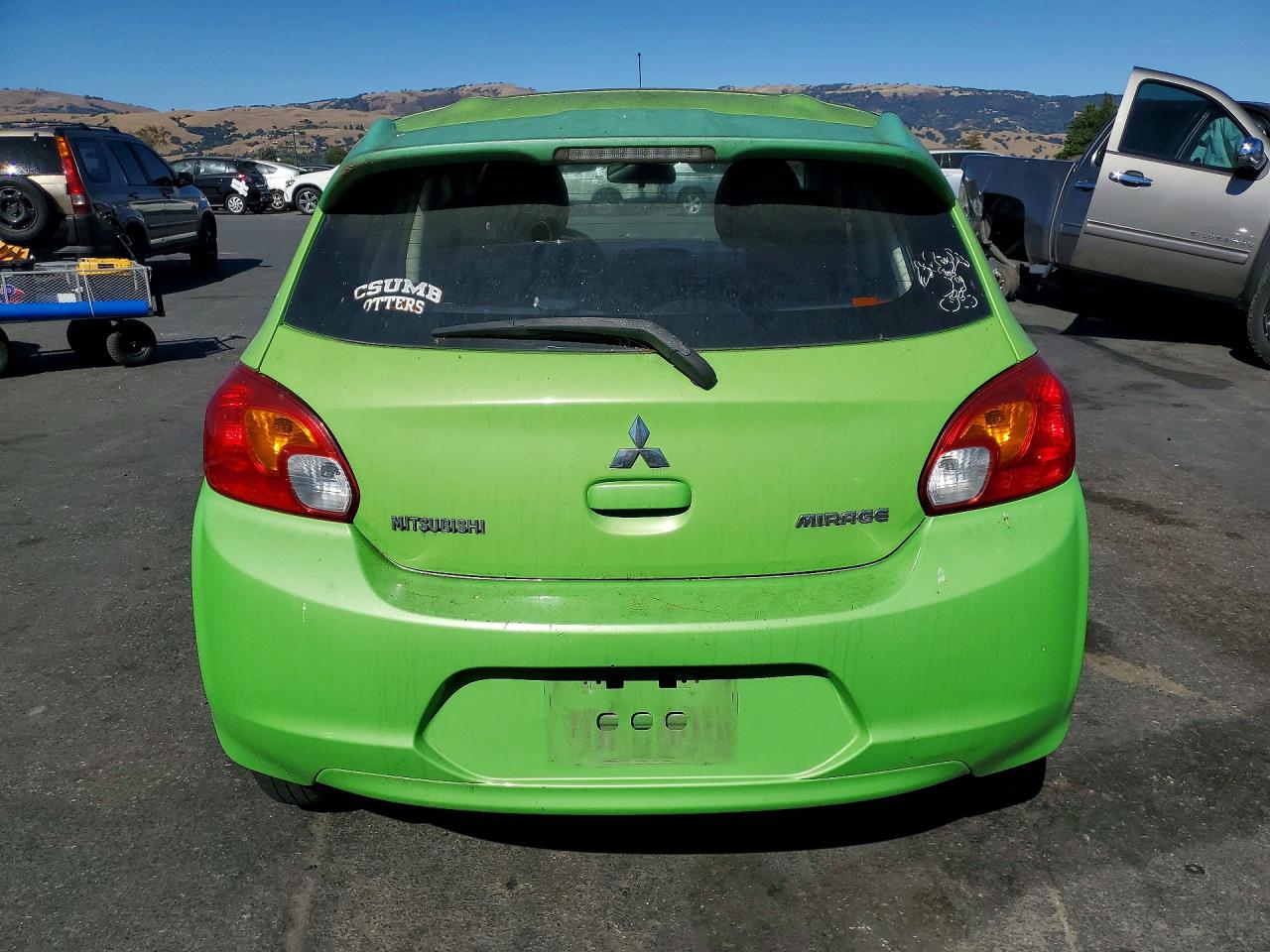 2014 Mitsubishi Mirage De Green vin: ML32A3HJ6EH011620