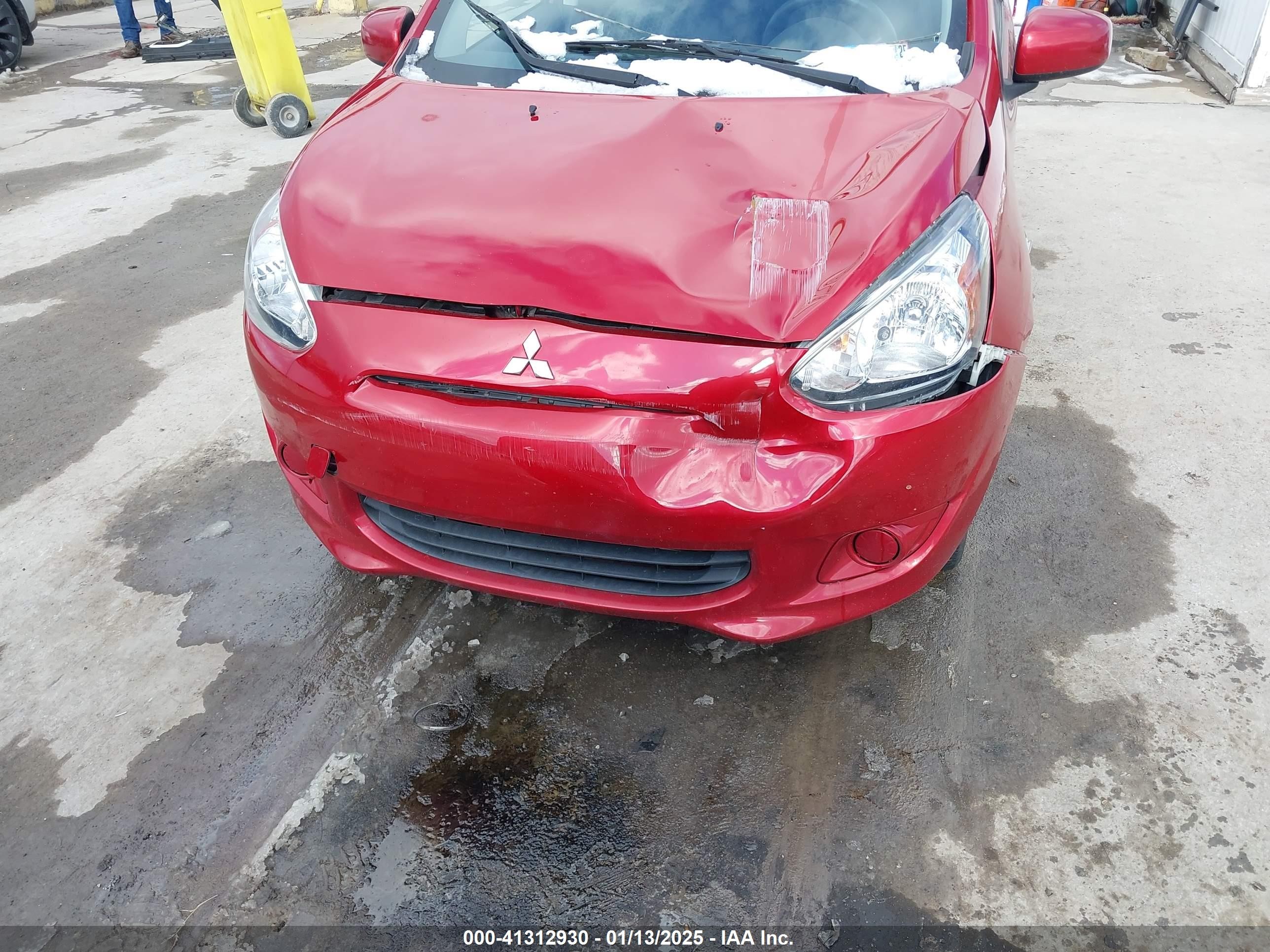 2015 Mitsubishi Mirage De/rf Красный vin: ML32A3HJ6FH036972