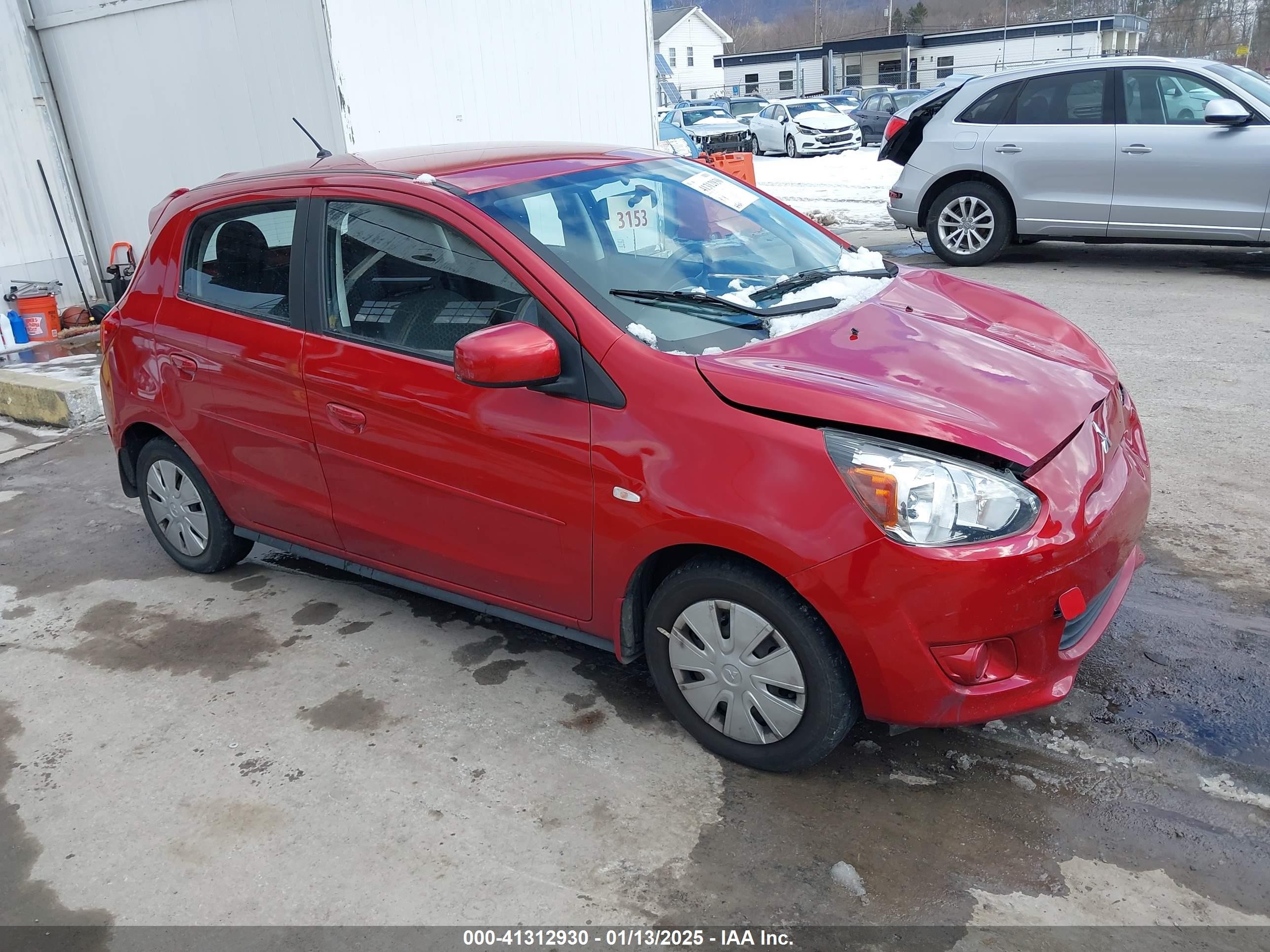 2015 Mitsubishi Mirage De/rf Красный vin: ML32A3HJ6FH036972