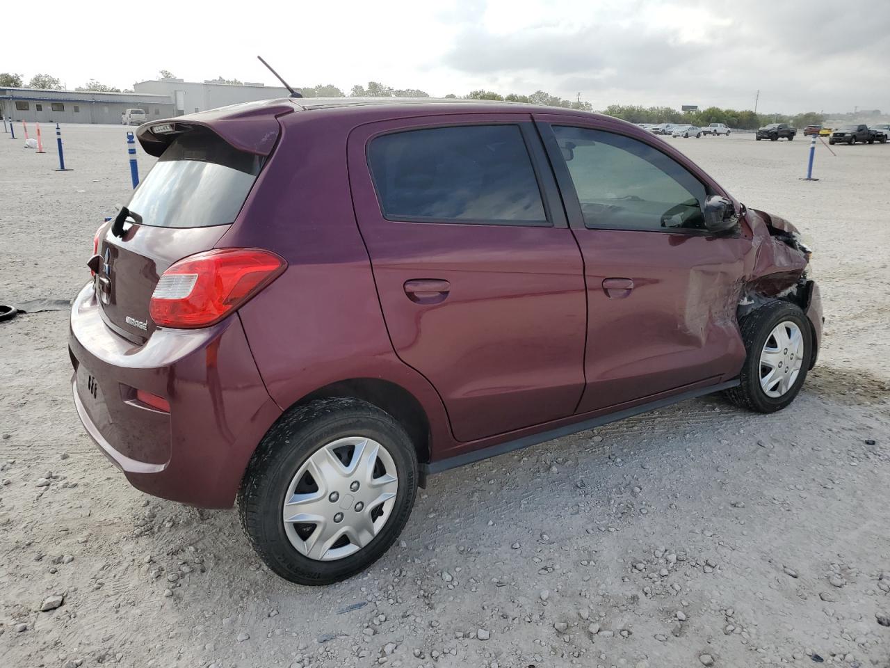 2018 Mitsubishi Mirage Es Темно-бордовый vin: ML32A3HJ6JH001647