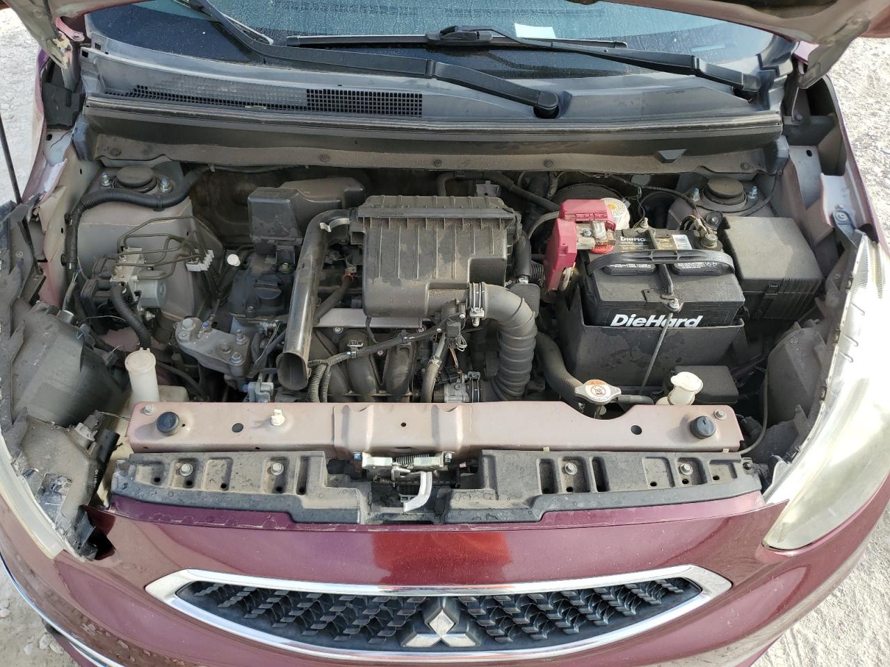 2018 Mitsubishi Mirage Es Темно-бордовый vin: ML32A3HJ6JH001647