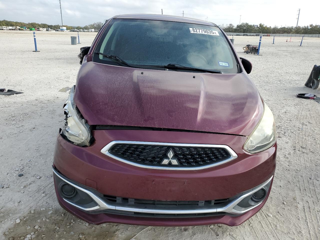2018 Mitsubishi Mirage Es Темно-бордовый vin: ML32A3HJ6JH001647