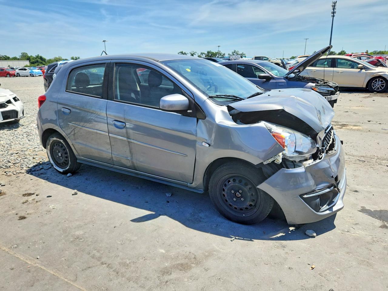 2019 Mitsubishi Mirage Es Серый vin: ML32A3HJ6KH016330