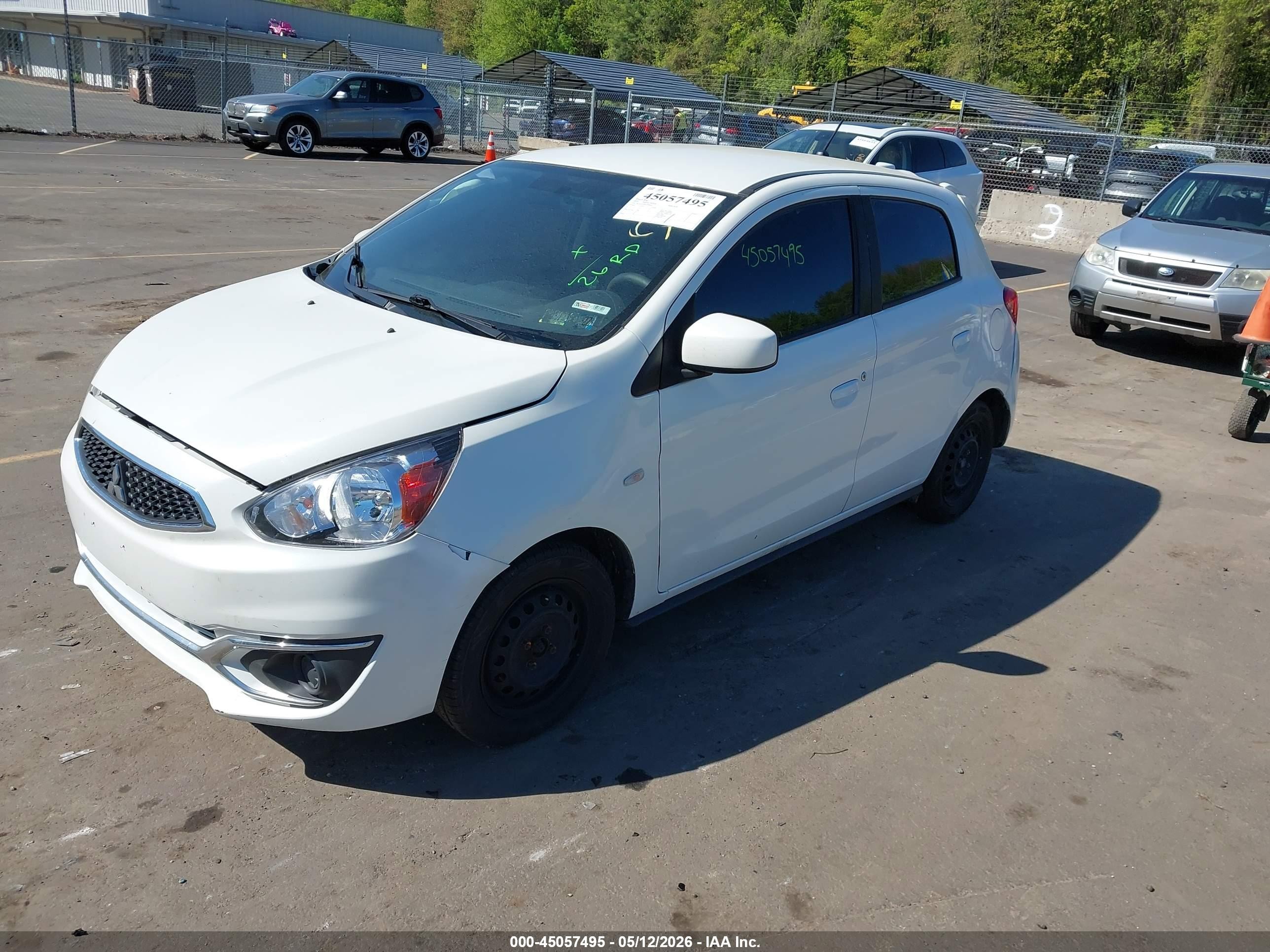 2020 Mitsubishi Mirage Es/se White vin: ML32A3HJ6LH006401