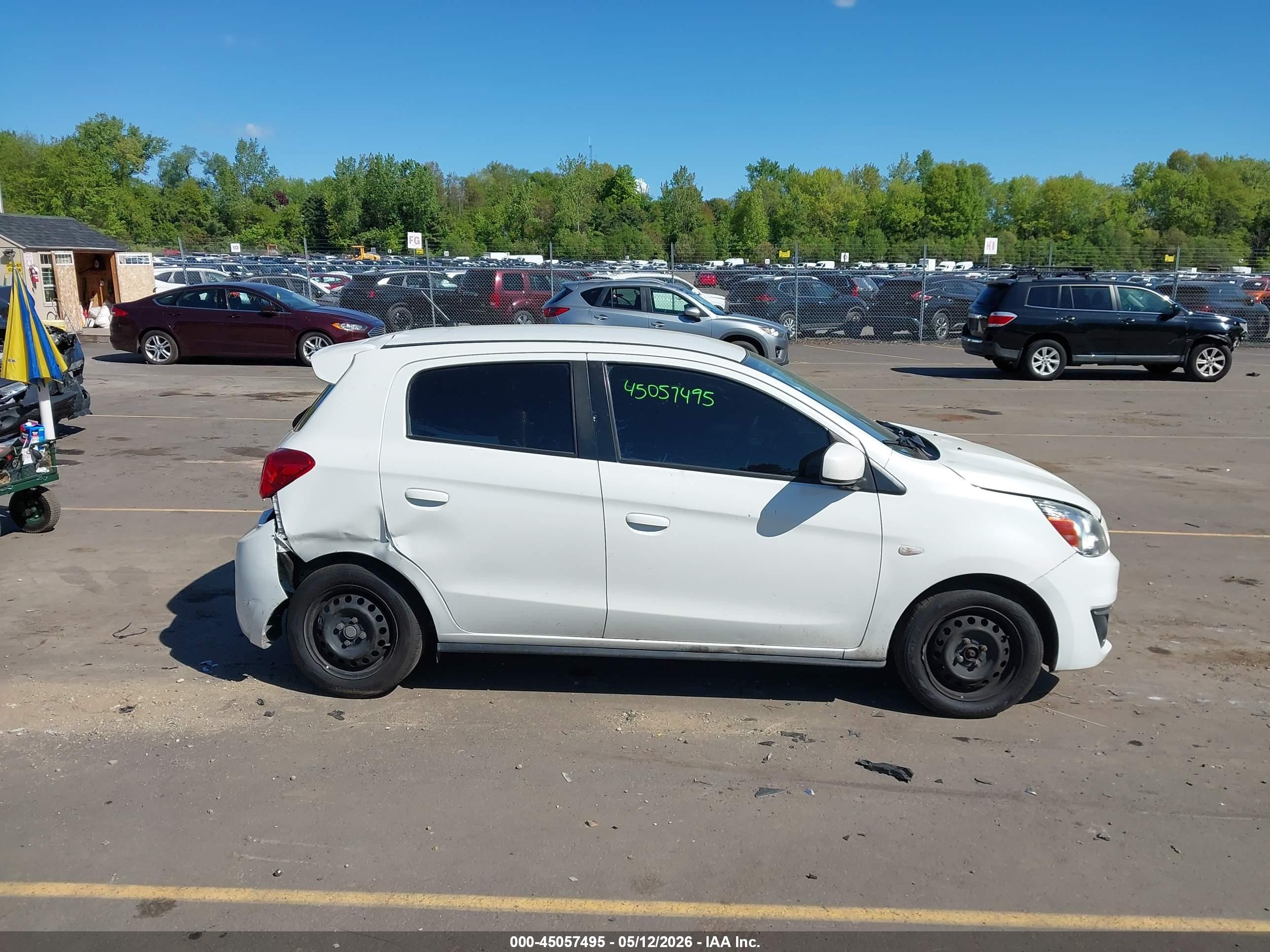 2020 Mitsubishi Mirage Es/se White vin: ML32A3HJ6LH006401
