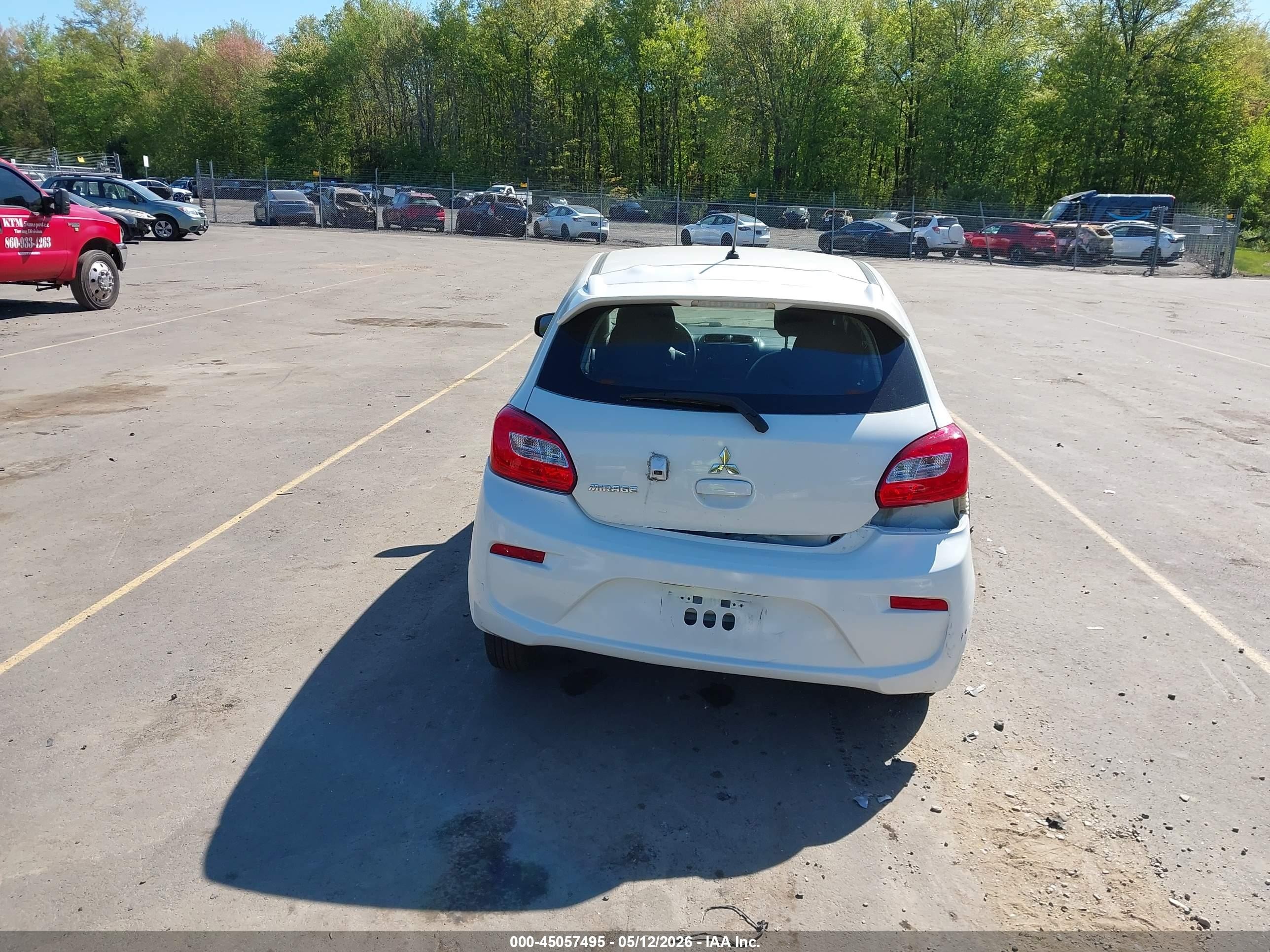 2020 Mitsubishi Mirage Es/se White vin: ML32A3HJ6LH006401
