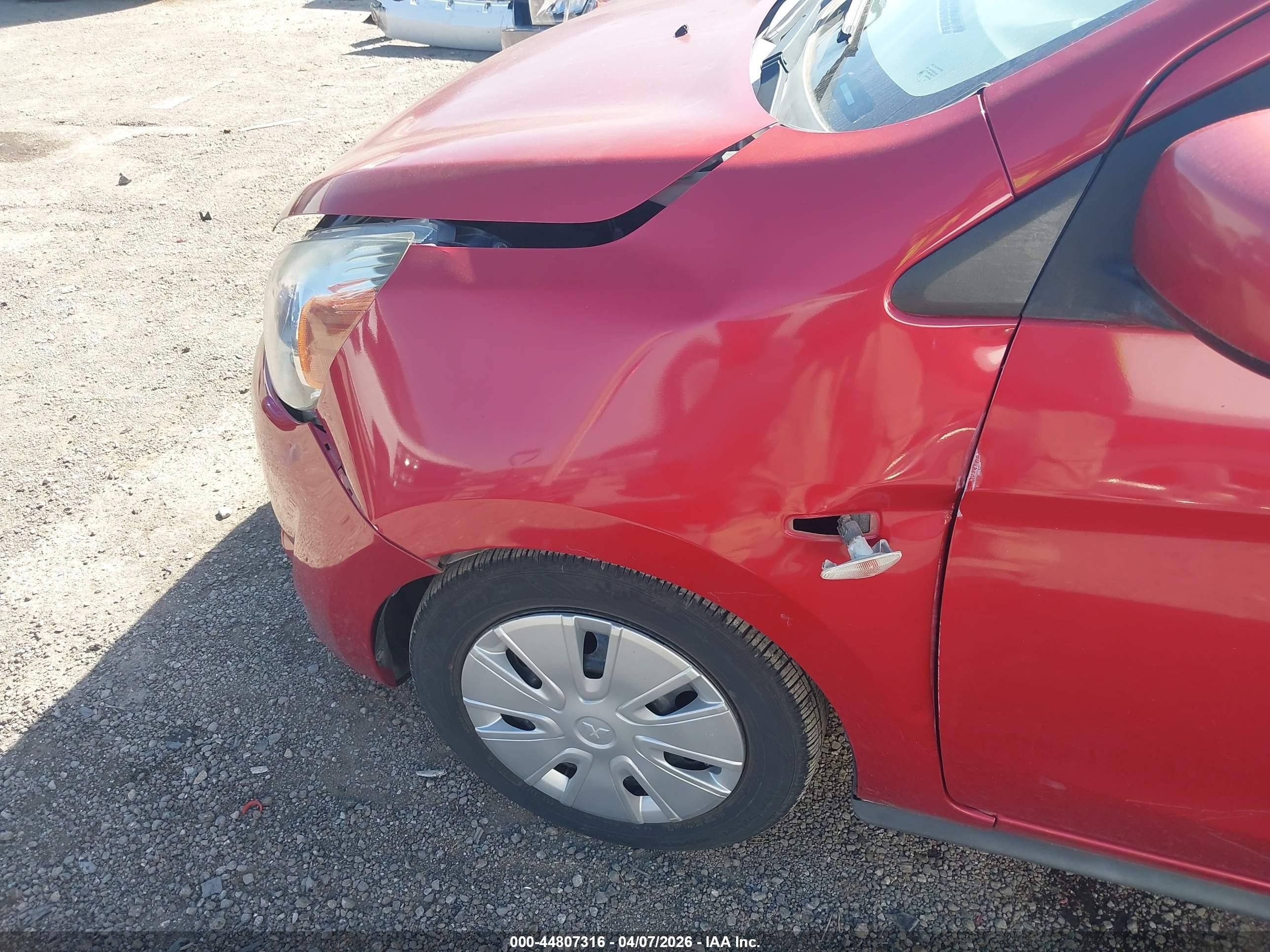 2014 Mitsubishi Mirage De Red vin: ML32A3HJ7EH026062