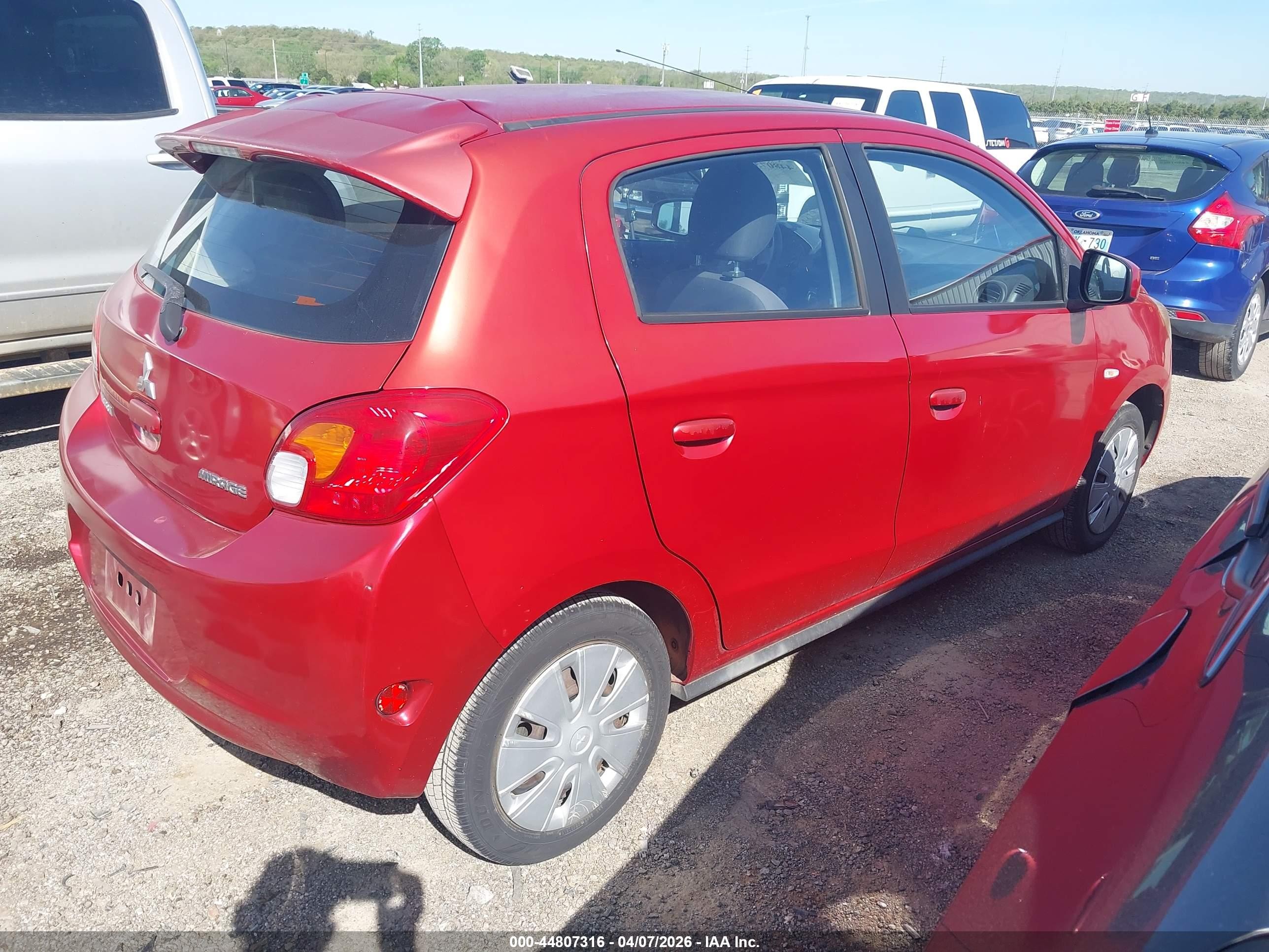 2014 Mitsubishi Mirage De Red vin: ML32A3HJ7EH026062