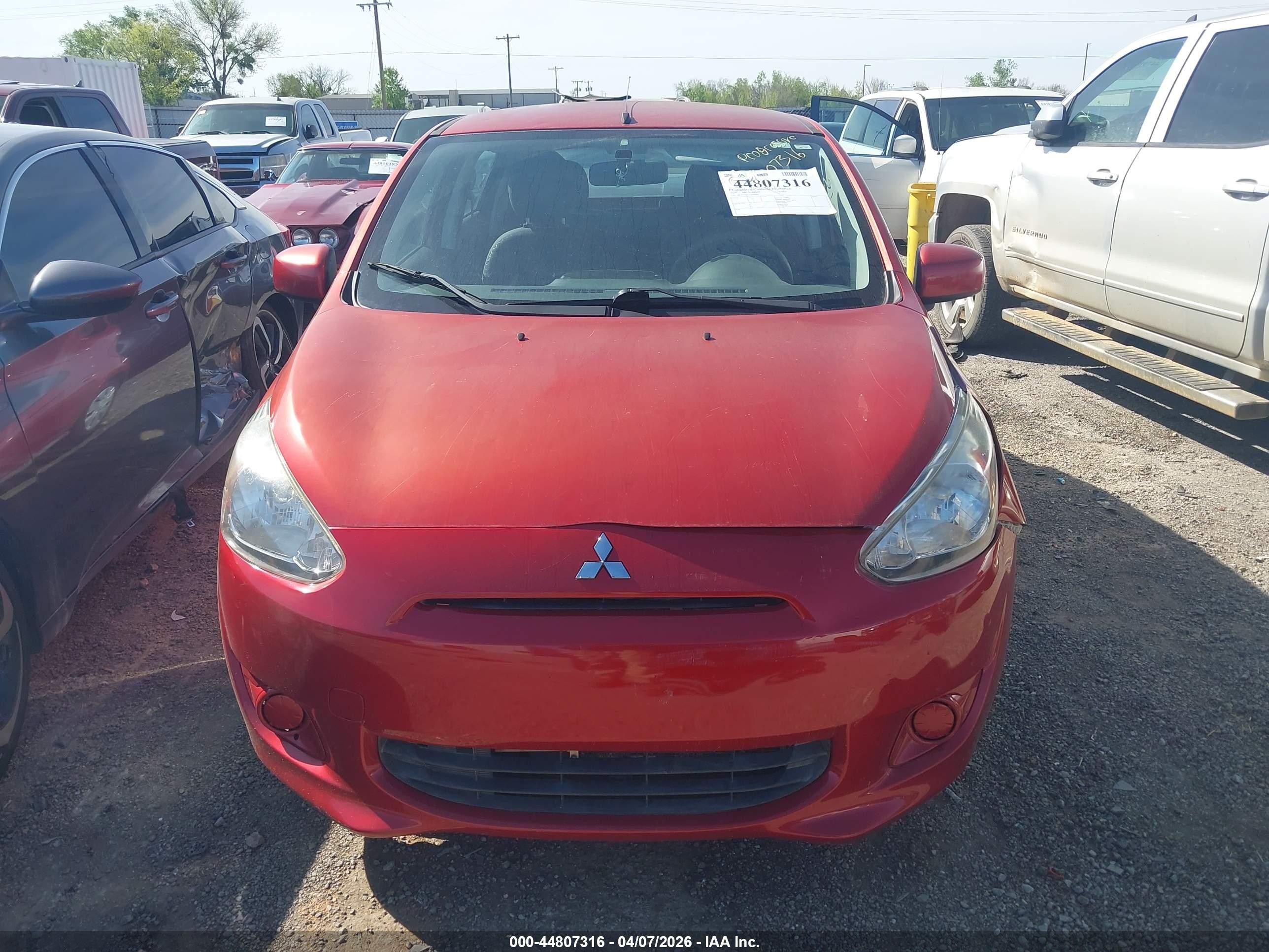 2014 Mitsubishi Mirage De Red vin: ML32A3HJ7EH026062