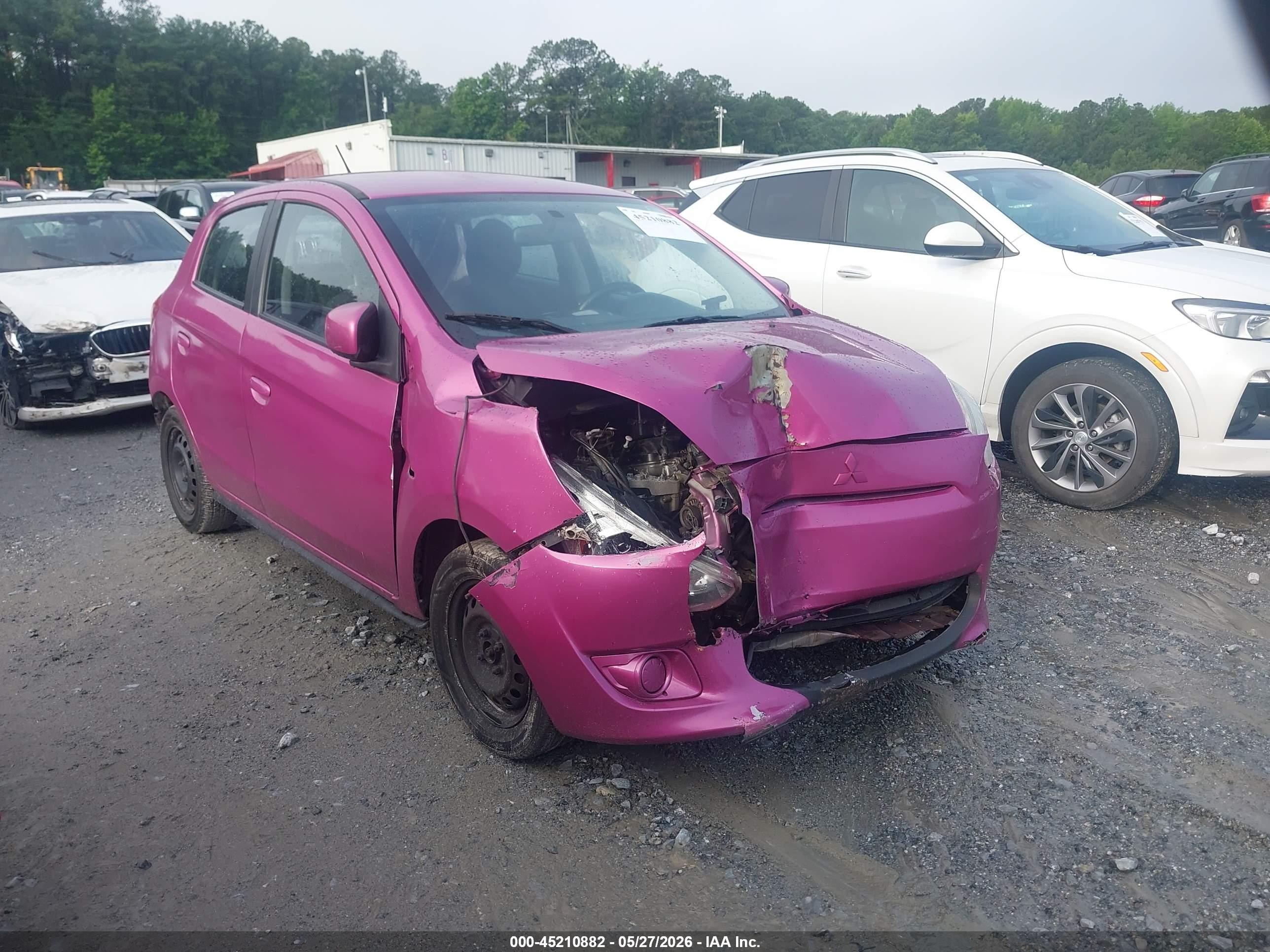 2015 Mitsubishi Mirage De Pink vin: ML32A3HJ7FH031389