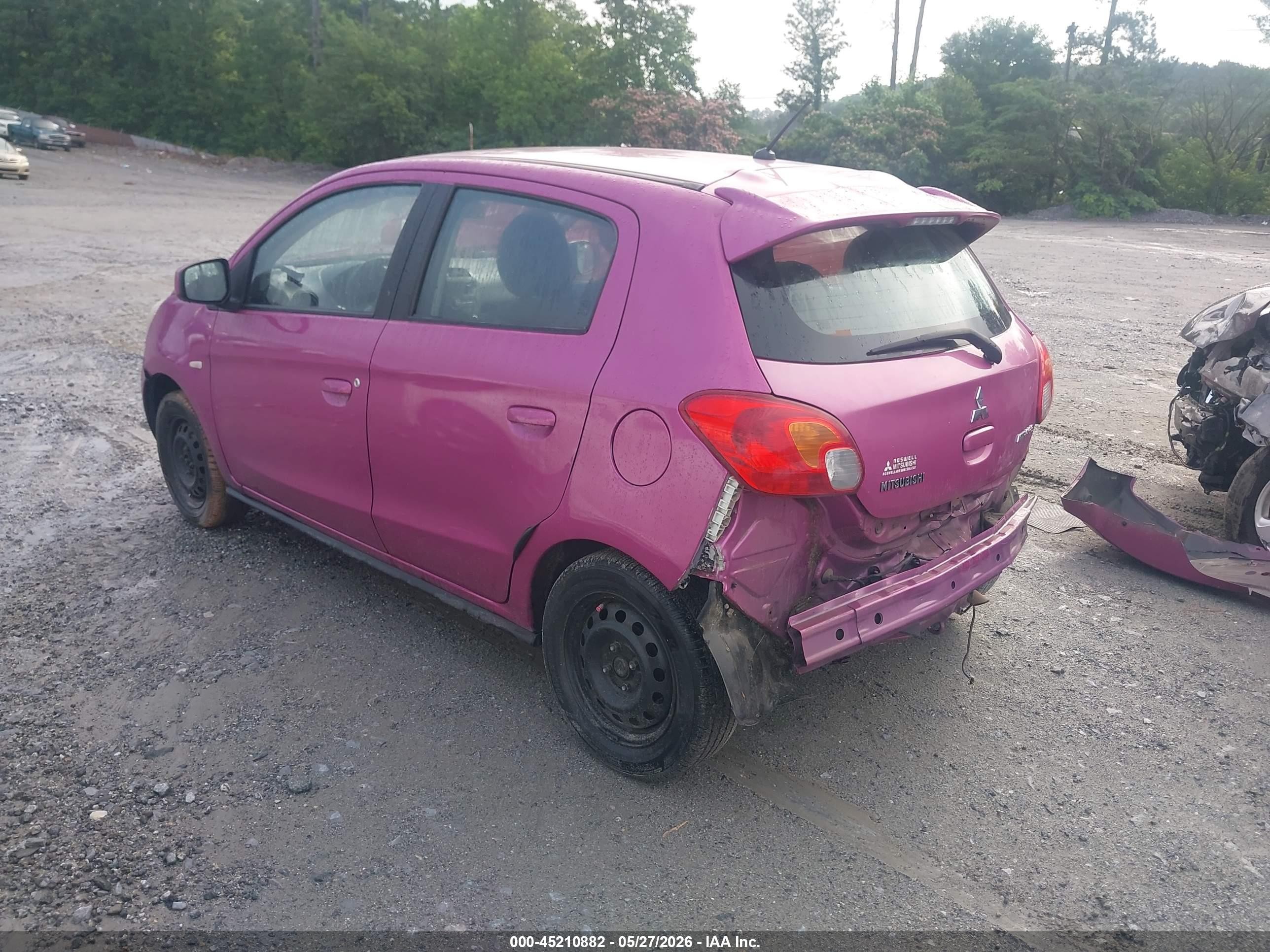2015 Mitsubishi Mirage De Pink vin: ML32A3HJ7FH031389