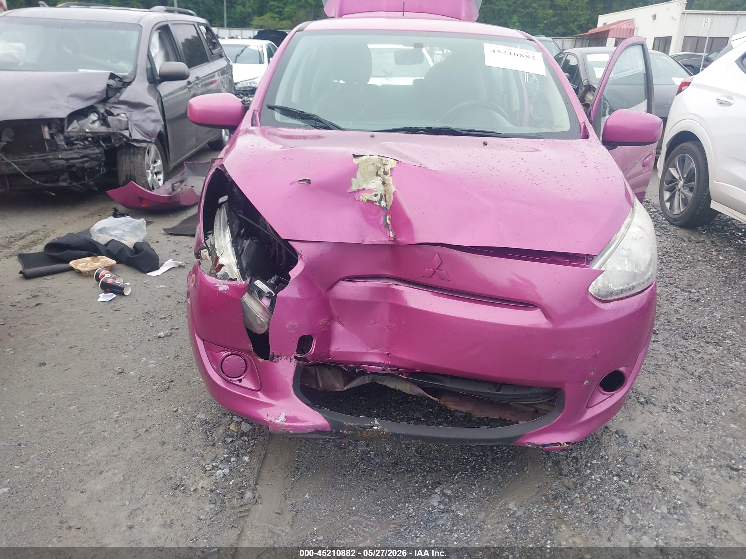 2015 Mitsubishi Mirage De Pink vin: ML32A3HJ7FH031389