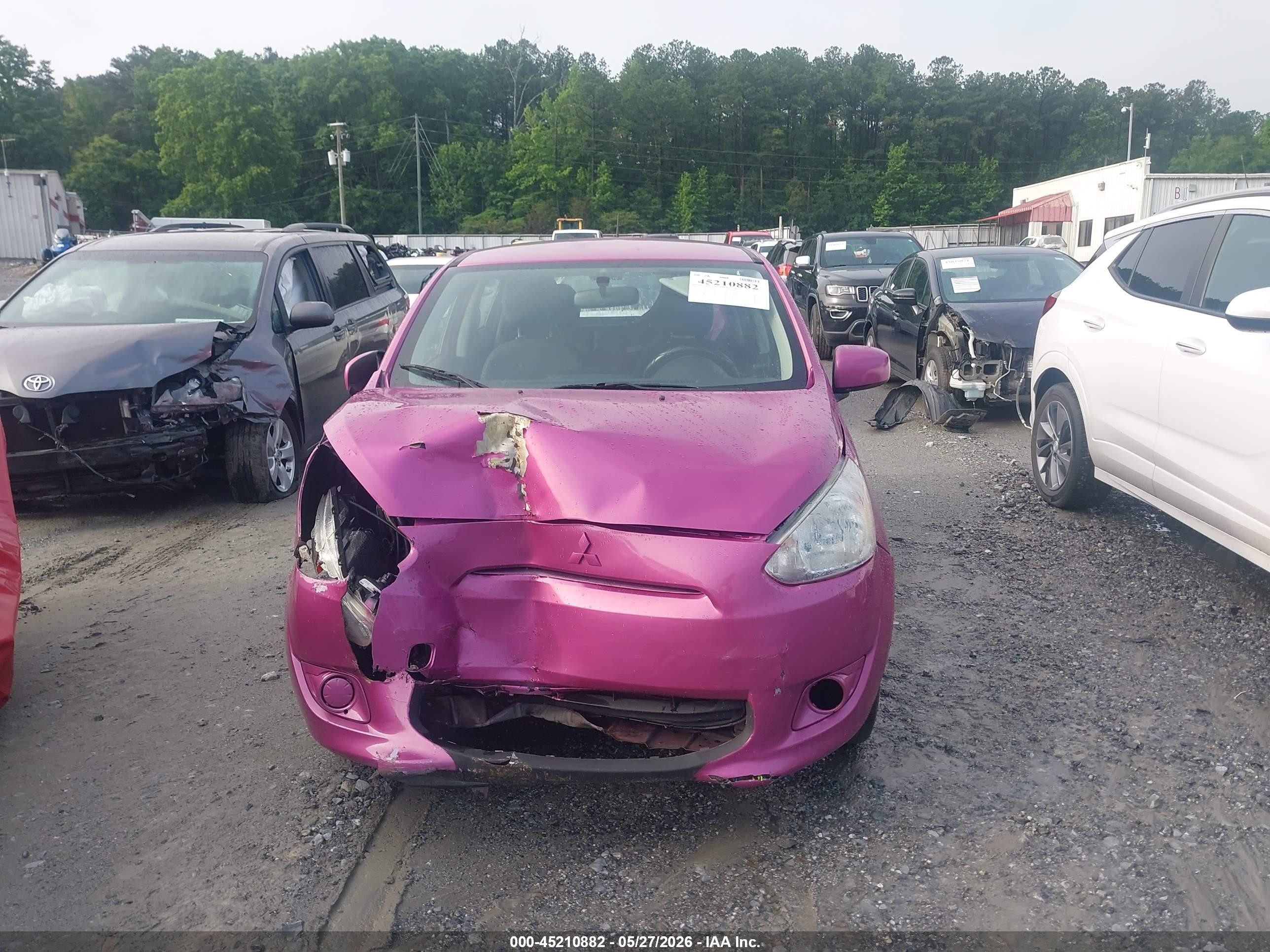 2015 Mitsubishi Mirage De Pink vin: ML32A3HJ7FH031389