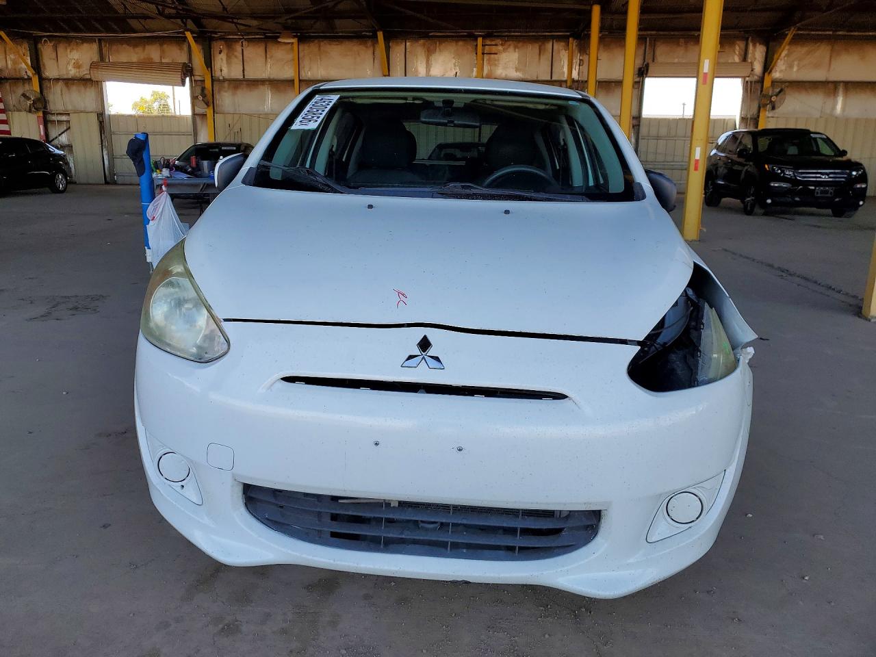 2015 Mitsubishi Mirage De White vin: ML32A3HJ7FH032056