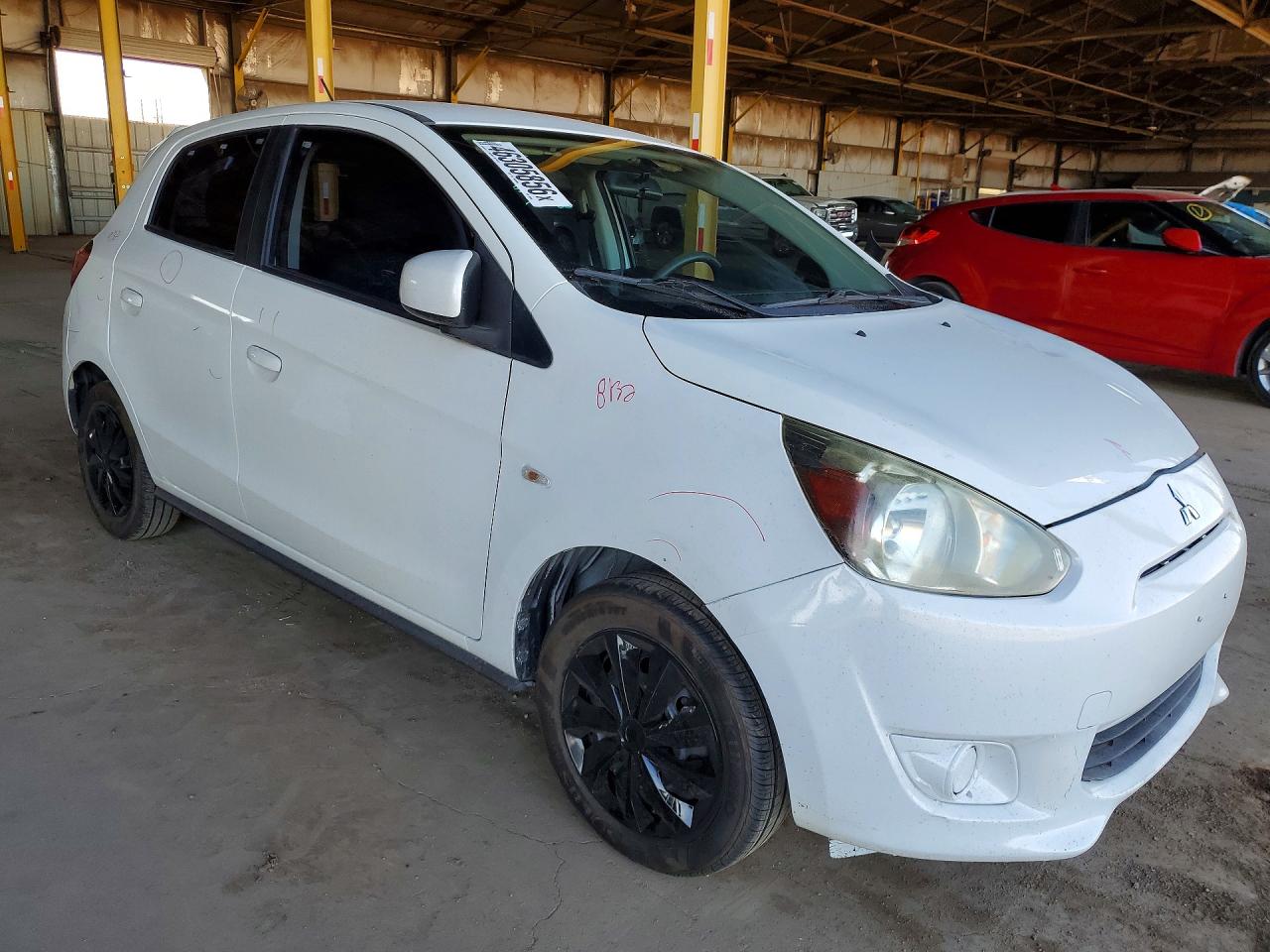2015 Mitsubishi Mirage De White vin: ML32A3HJ7FH032056