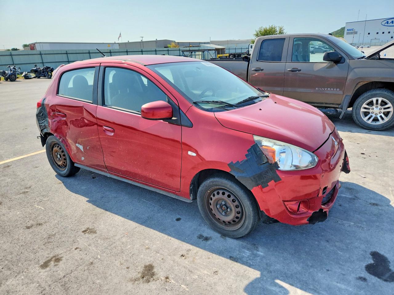 2015 Mitsubishi Mirage De Red vin: ML32A3HJ7FH048662