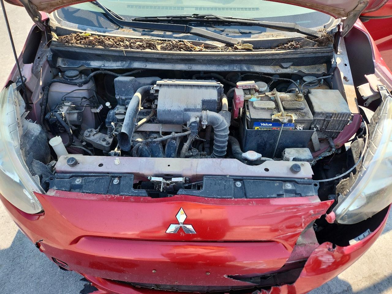 2015 Mitsubishi Mirage De Red vin: ML32A3HJ7FH048662