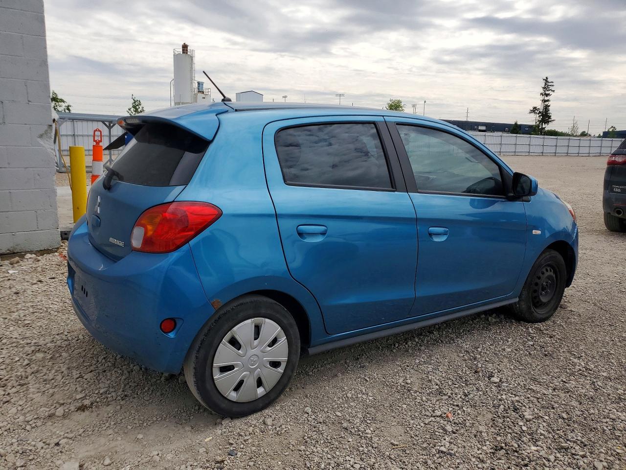 2015 Mitsubishi Mirage De Blue vin: ML32A3HJ8FH005058