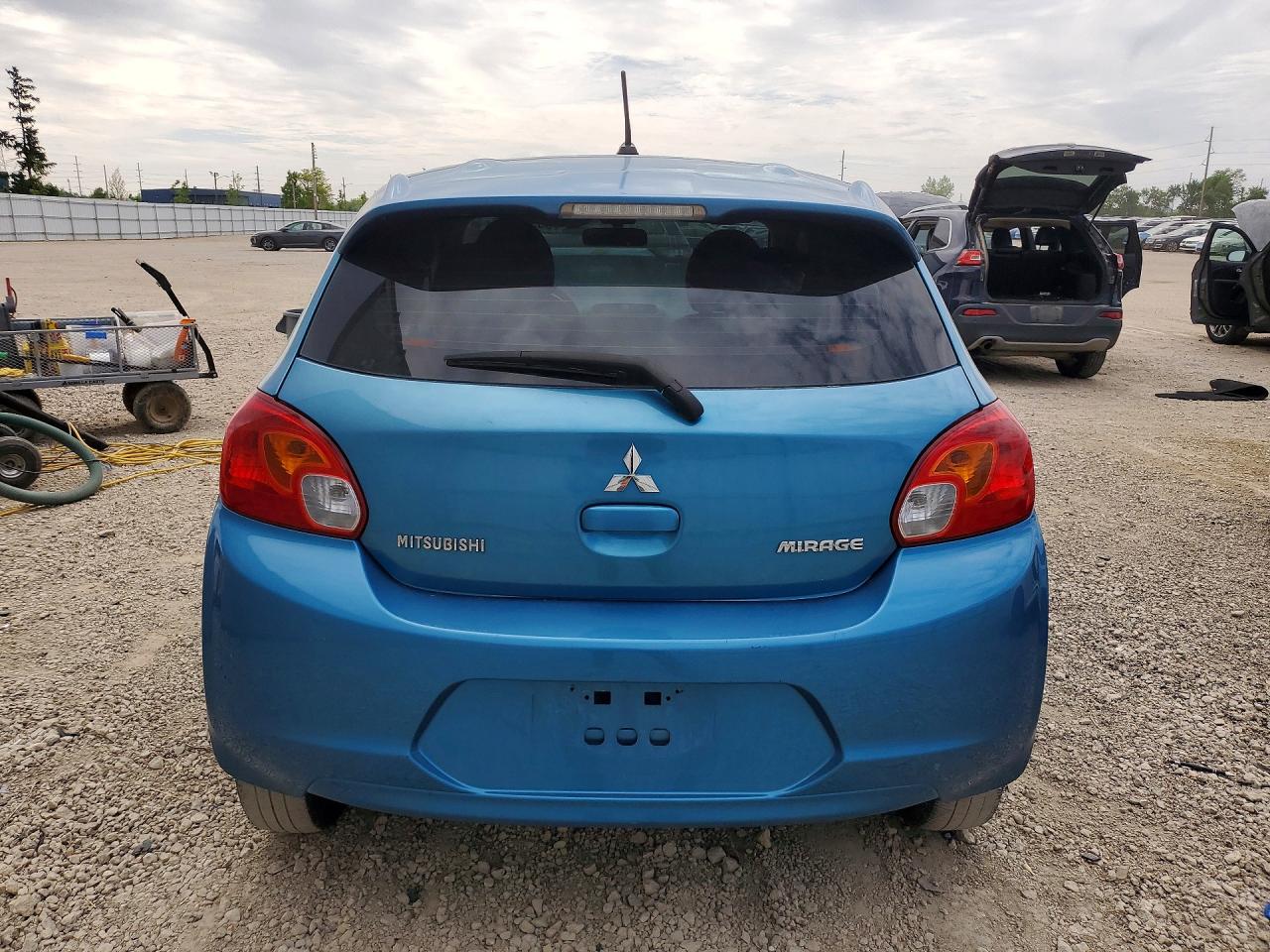 2015 Mitsubishi Mirage De Blue vin: ML32A3HJ8FH005058