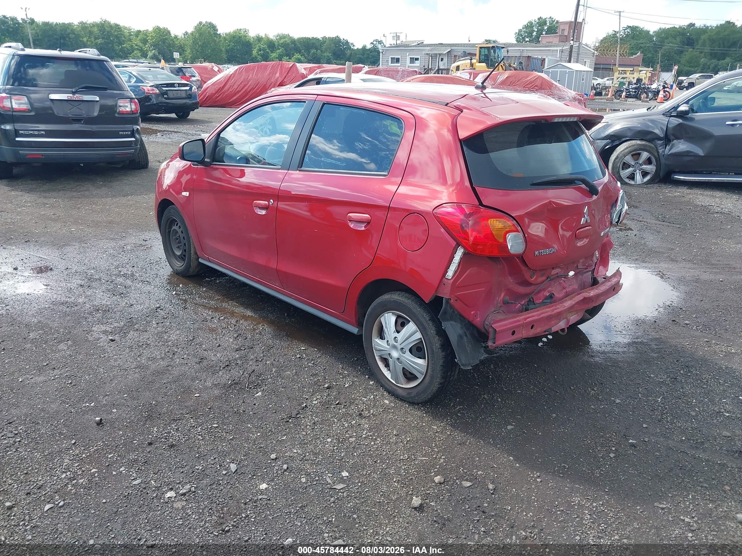 2015 Mitsubishi Mirage De Red vin: ML32A3HJ8FH009191
