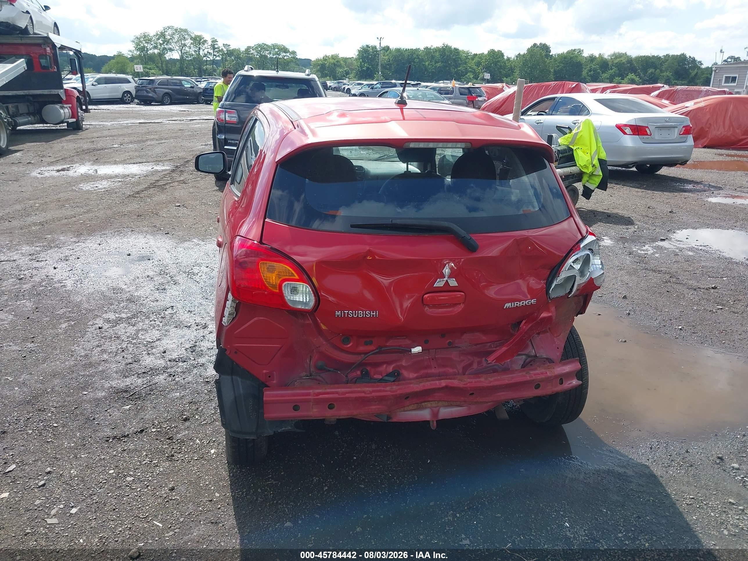 2015 Mitsubishi Mirage De Red vin: ML32A3HJ8FH009191