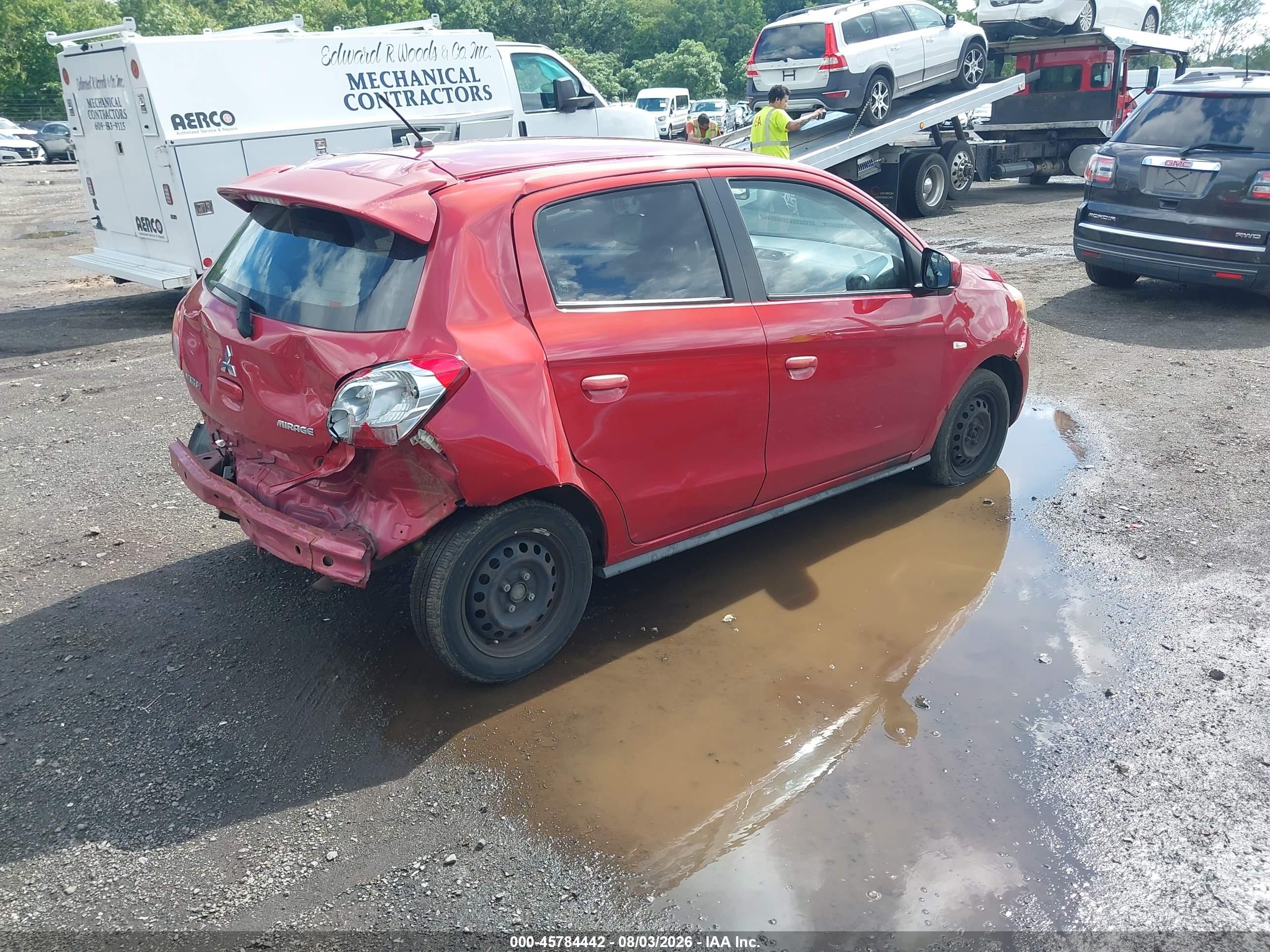 2015 Mitsubishi Mirage De Red vin: ML32A3HJ8FH009191