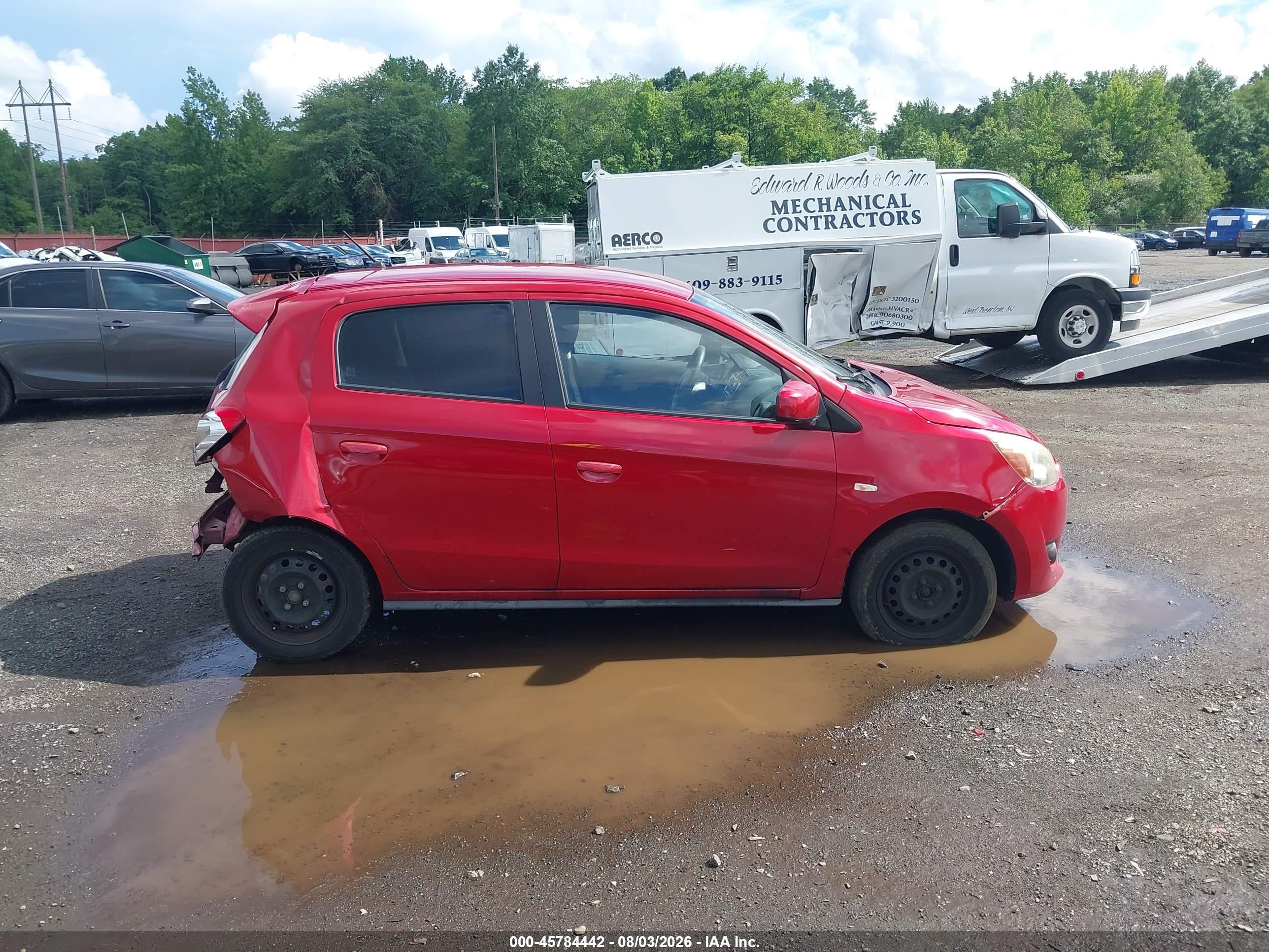 2015 Mitsubishi Mirage De Red vin: ML32A3HJ8FH009191