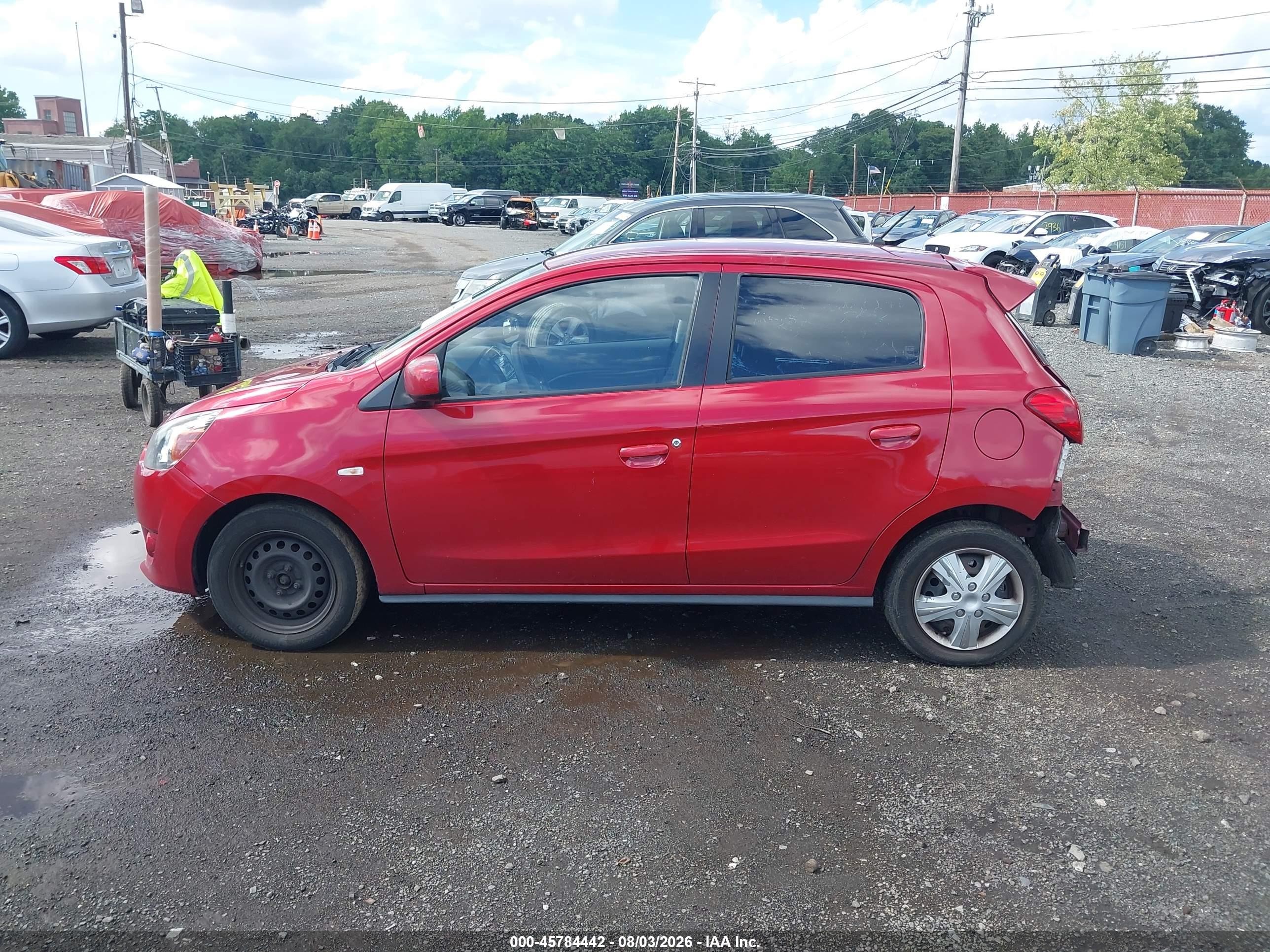 2015 Mitsubishi Mirage De Red vin: ML32A3HJ8FH009191